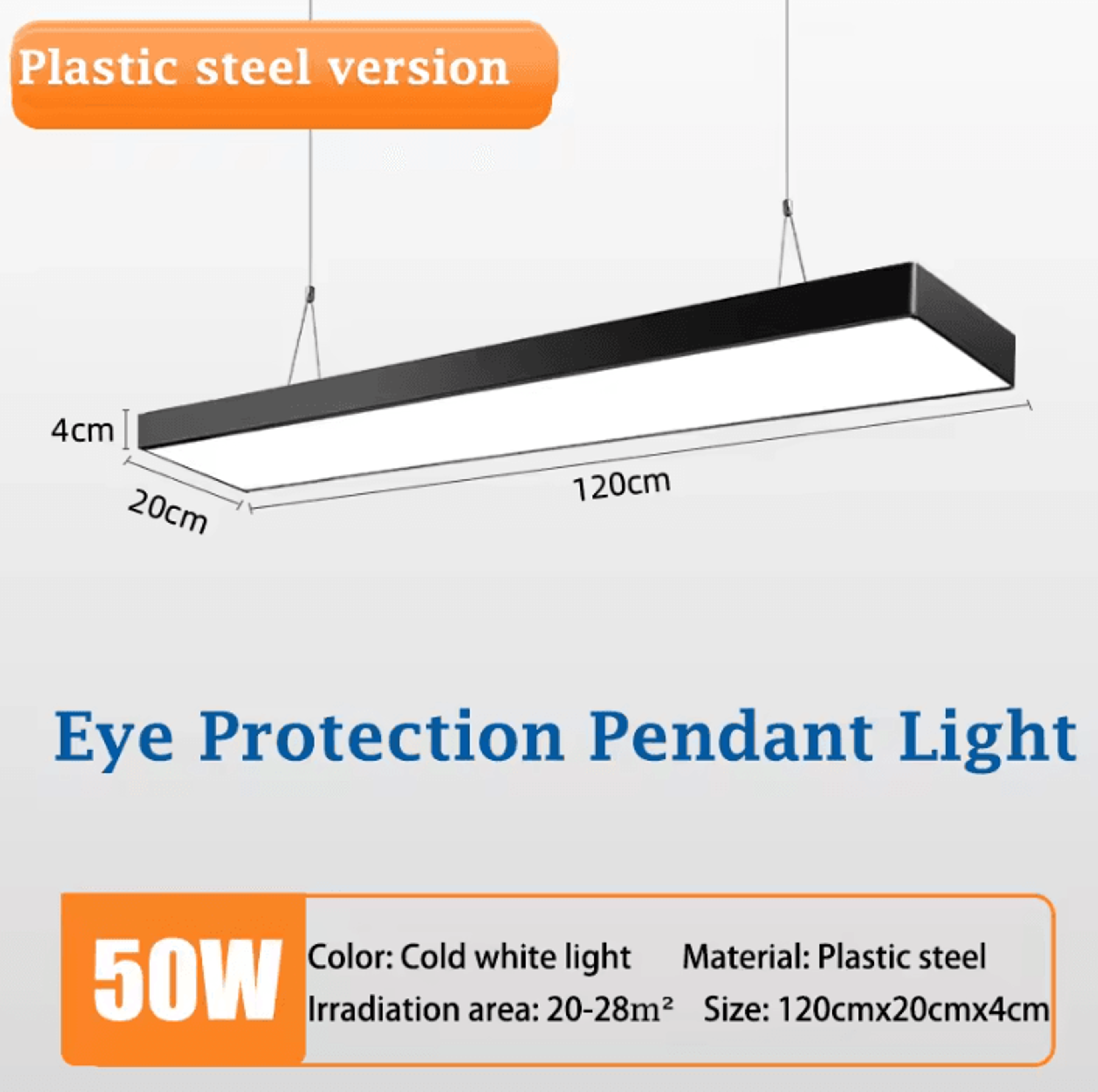 Modern 120CM LED Pendant Bar Light 185265V Linear Hanging Chandelier For Dining Room Office And Sto 8