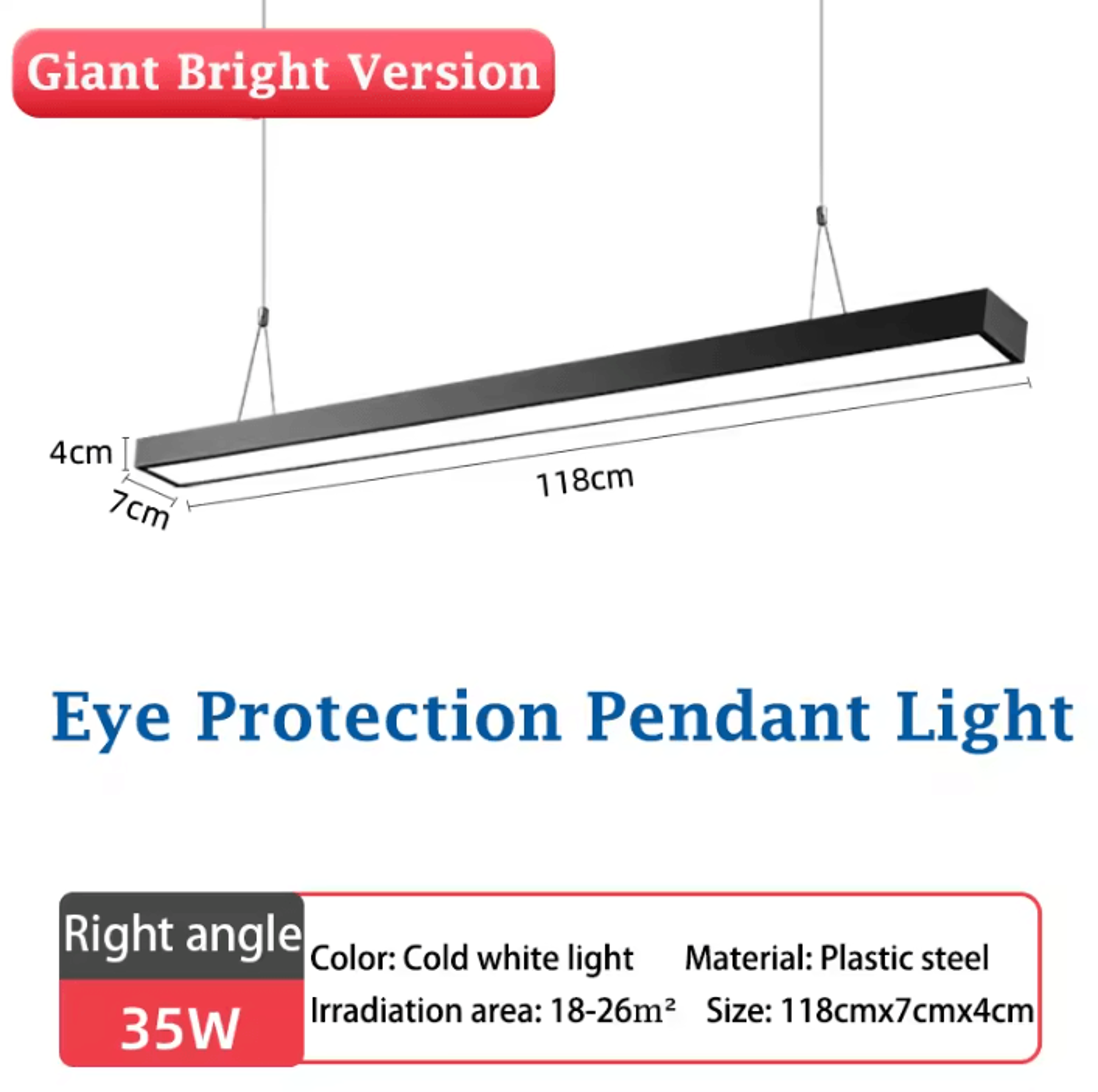 Modern 120CM LED Pendant Bar Light 185265V Linear Hanging Chandelier For Dining Room Office And Sto 13