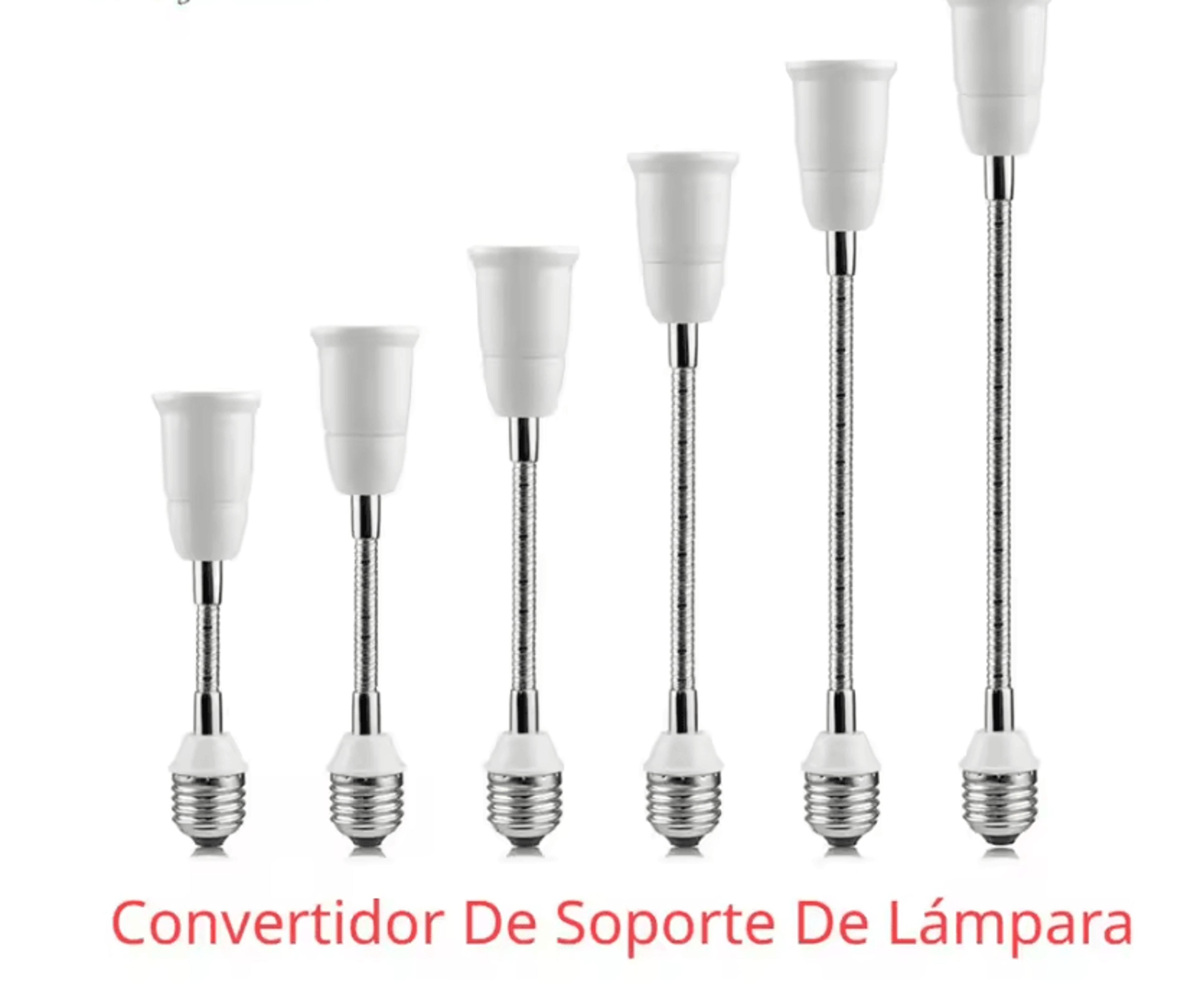 e27 flexible extension adapter black adjustable led bulb socket holder for home lighting