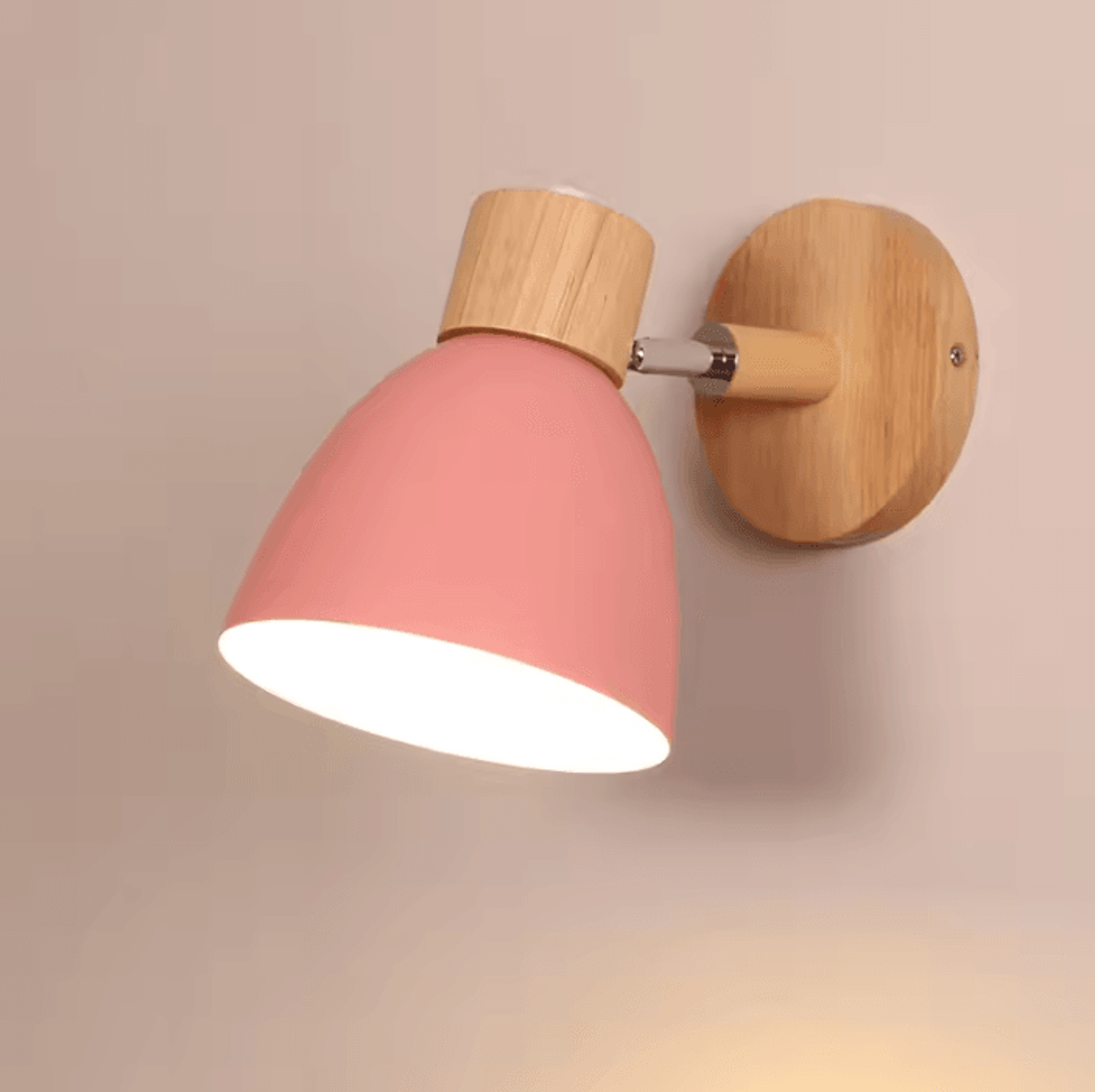 Nordic Macaron Adjustable Wall Sconce E27 Minimalist Bedside Lamp In 6 Colors 5