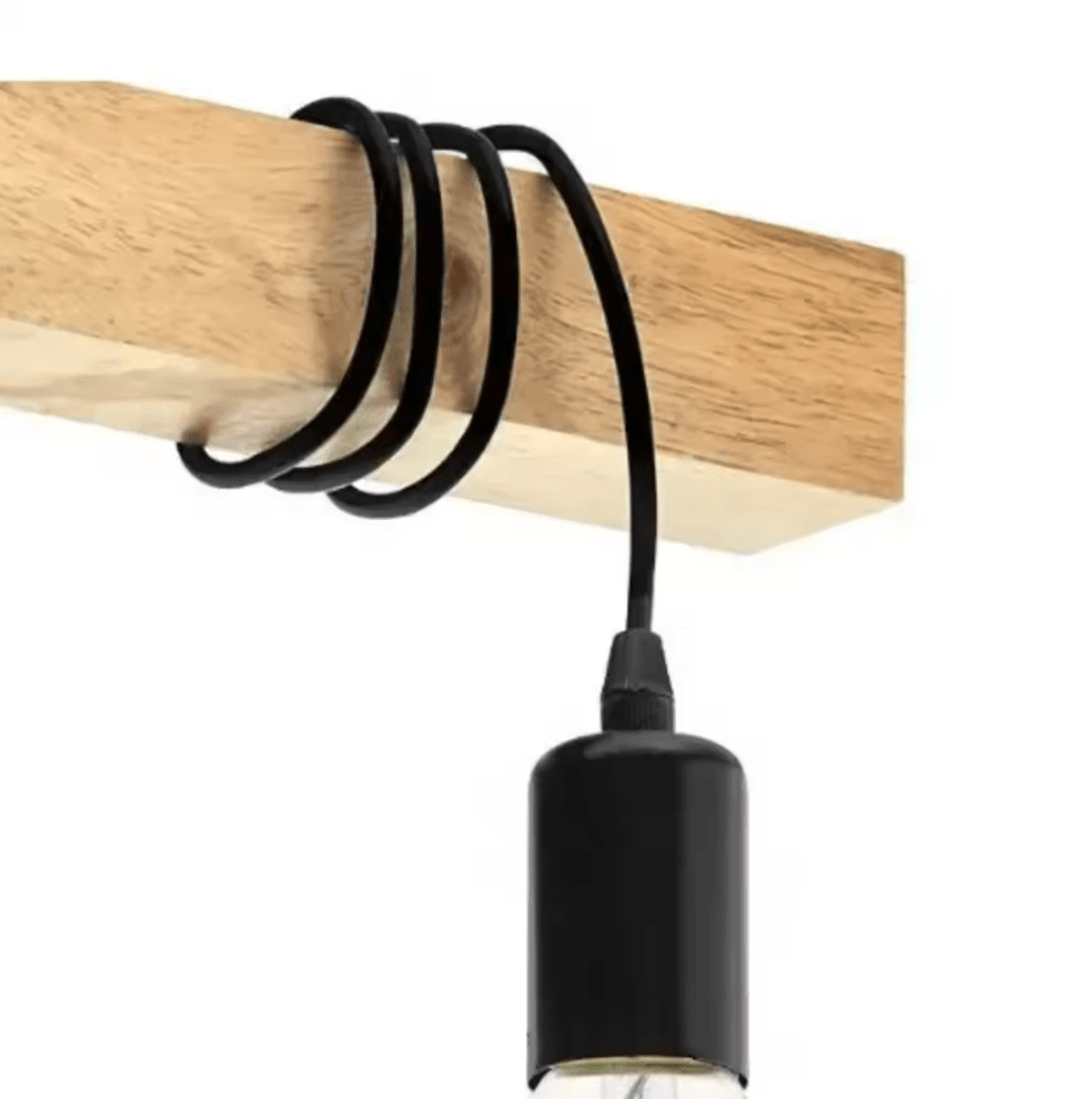 Retro Wooden Art Chandelier Creative Winding Ceiling Light For Living Room Dining Room And Bedroom 3