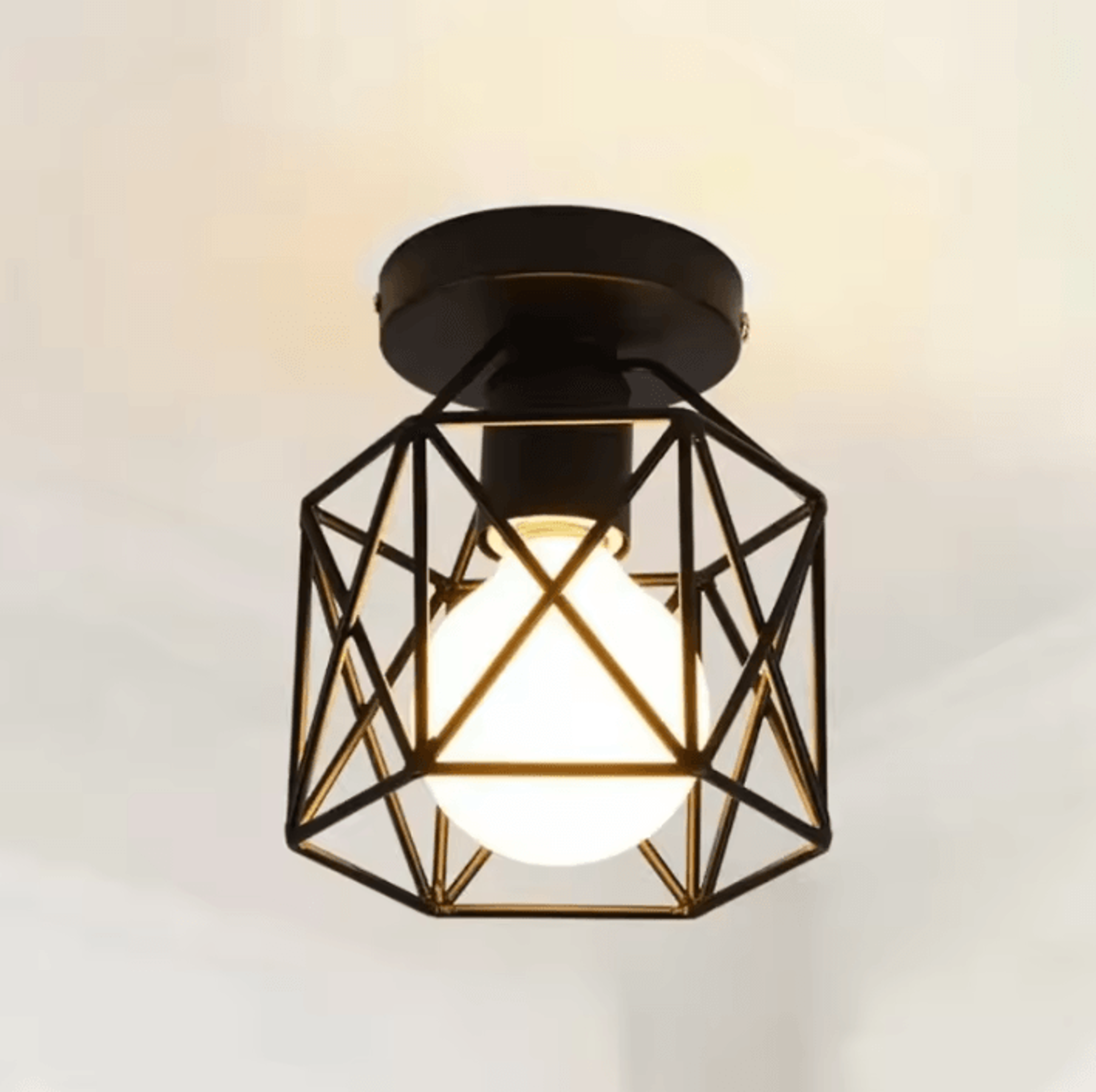 Vintage Industrial Metal Cage Pendant Light Modern Hanging Ceiling Lamp For Kitchen Island And Livi 4