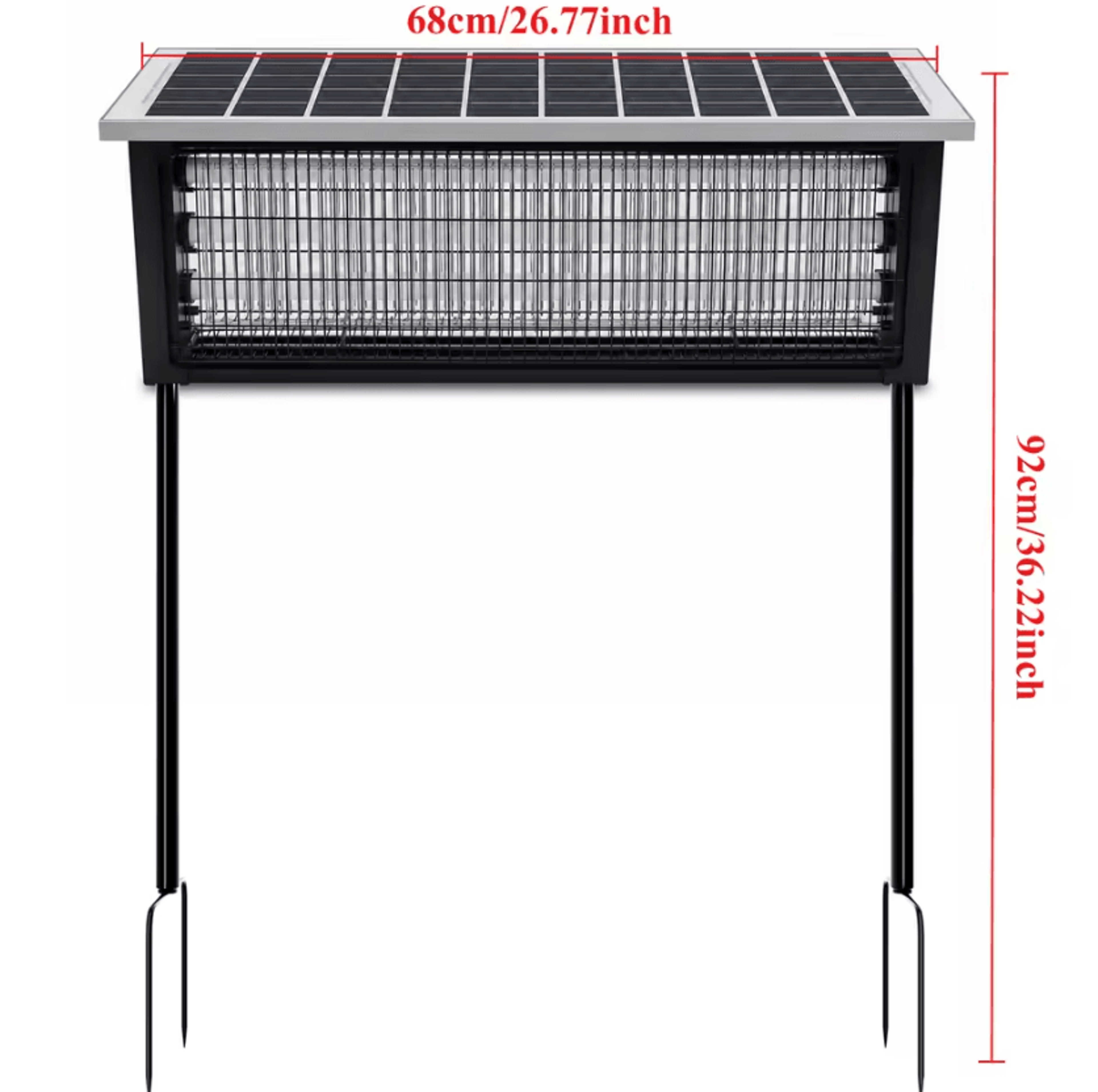 Large Solar Powered Bug Zapper Rechargeable Waterproof Outdoor Mosquito Killer For Patio And Garden 5
