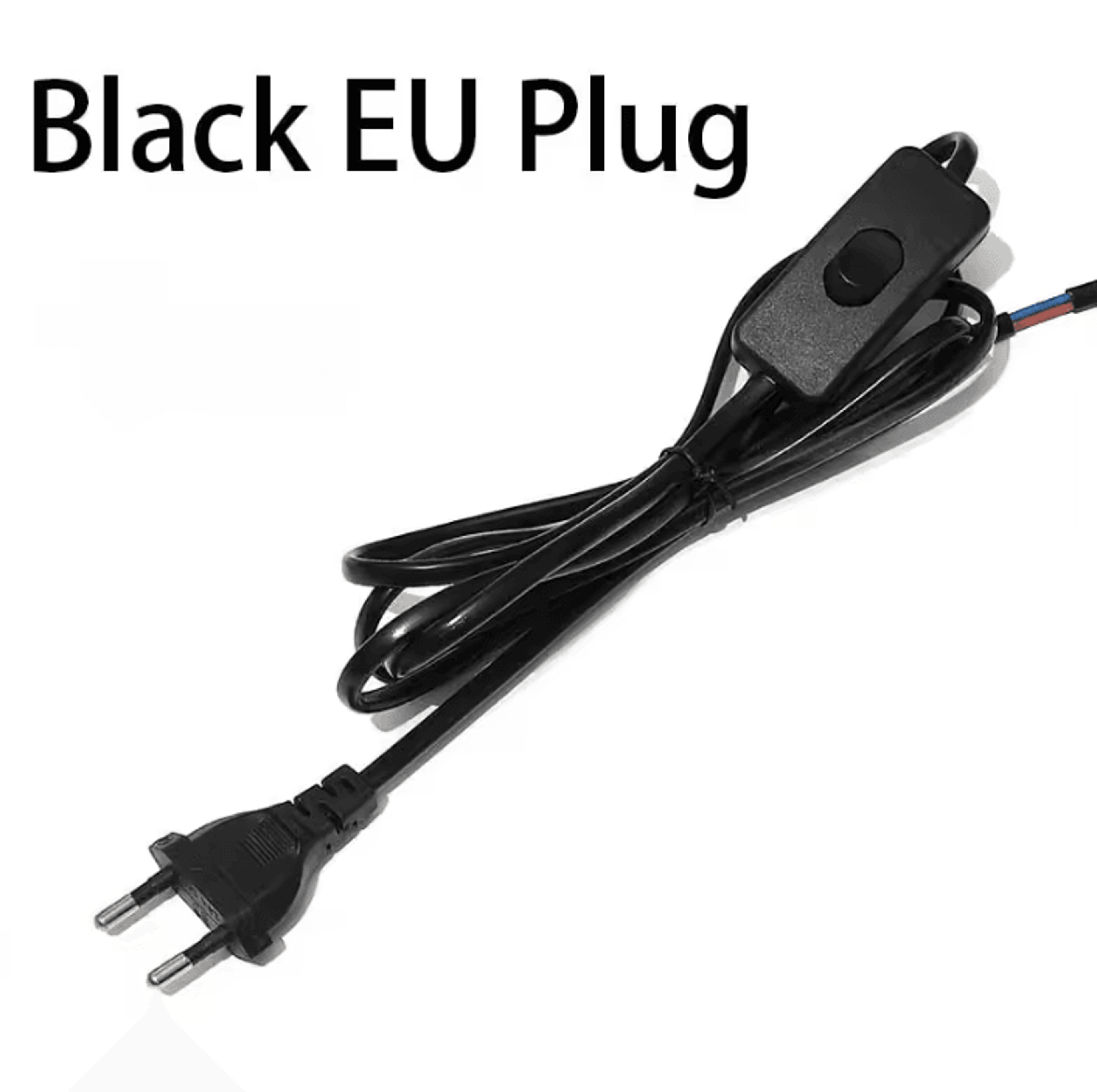 10PCS EU US Plug Lamp Power Cord With On Off Switch Black White Copper Wire Lighting Cable 7