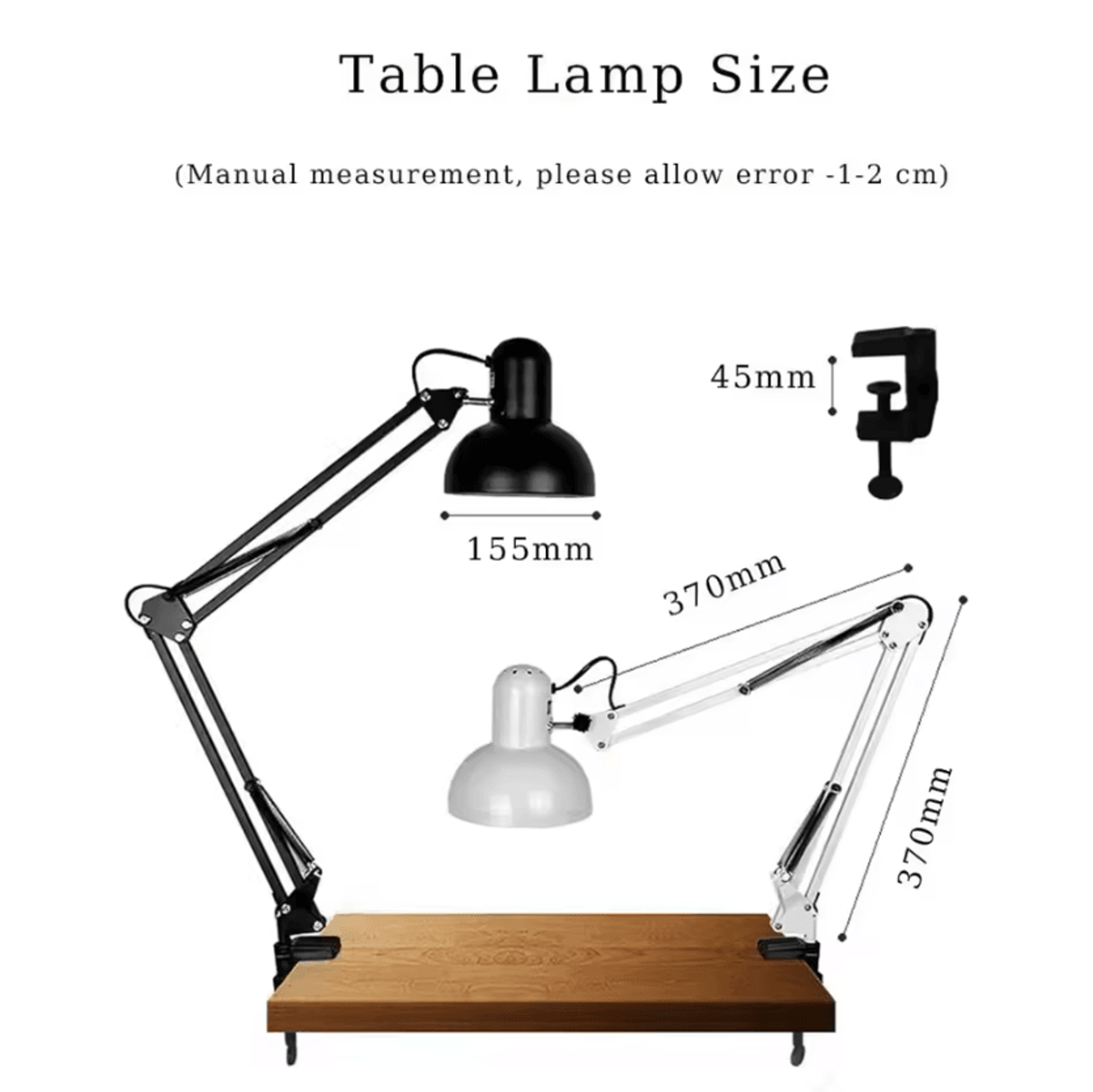 Foldable Telescopic Clip On Reading Lamp Eye Comfort Desk Light For Bedroom Office And Study 3