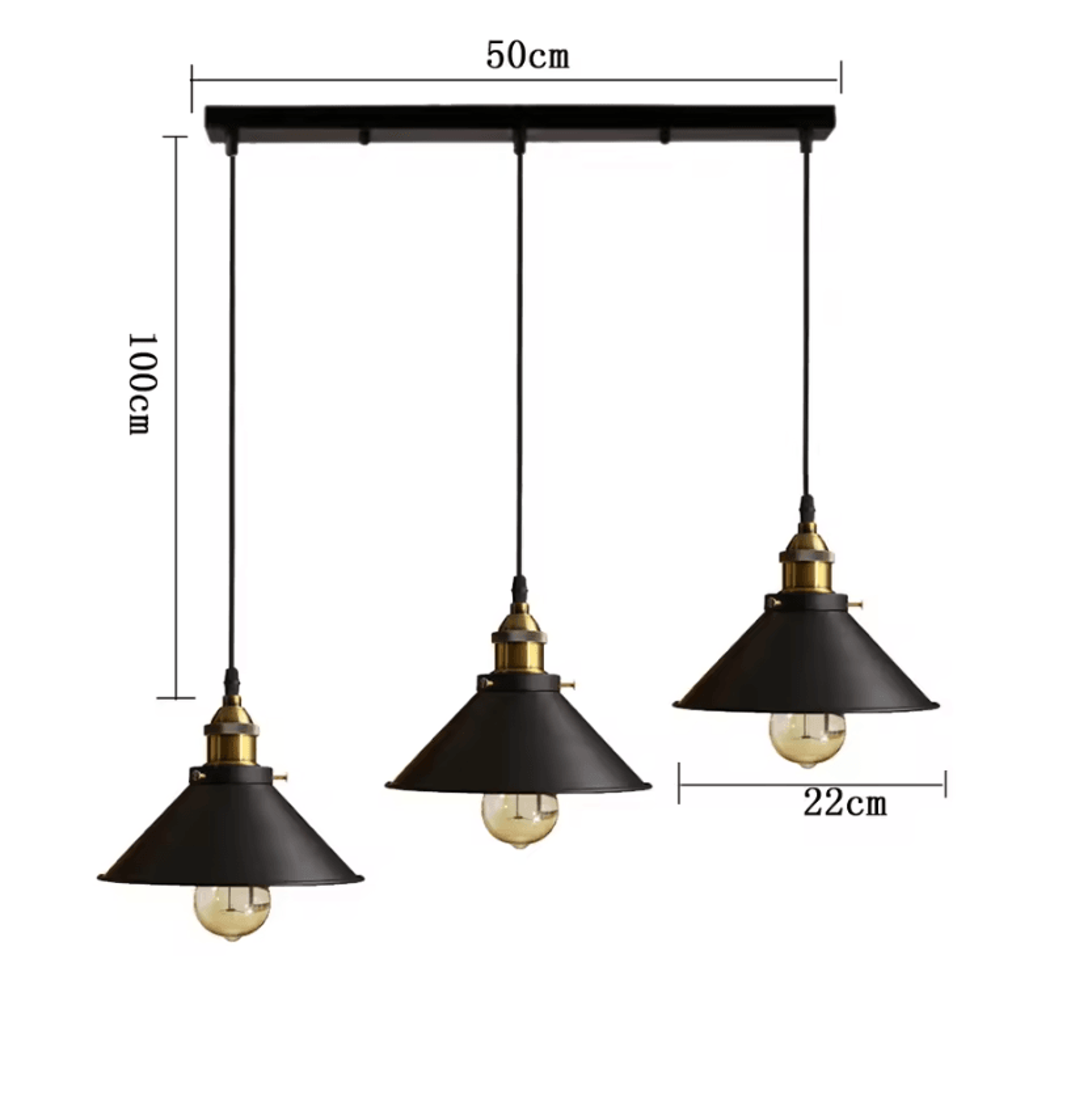 Retro E27 Industrial Pendant Light Vintage Edison Hanging Chandelier For Living Room And Balcony 4