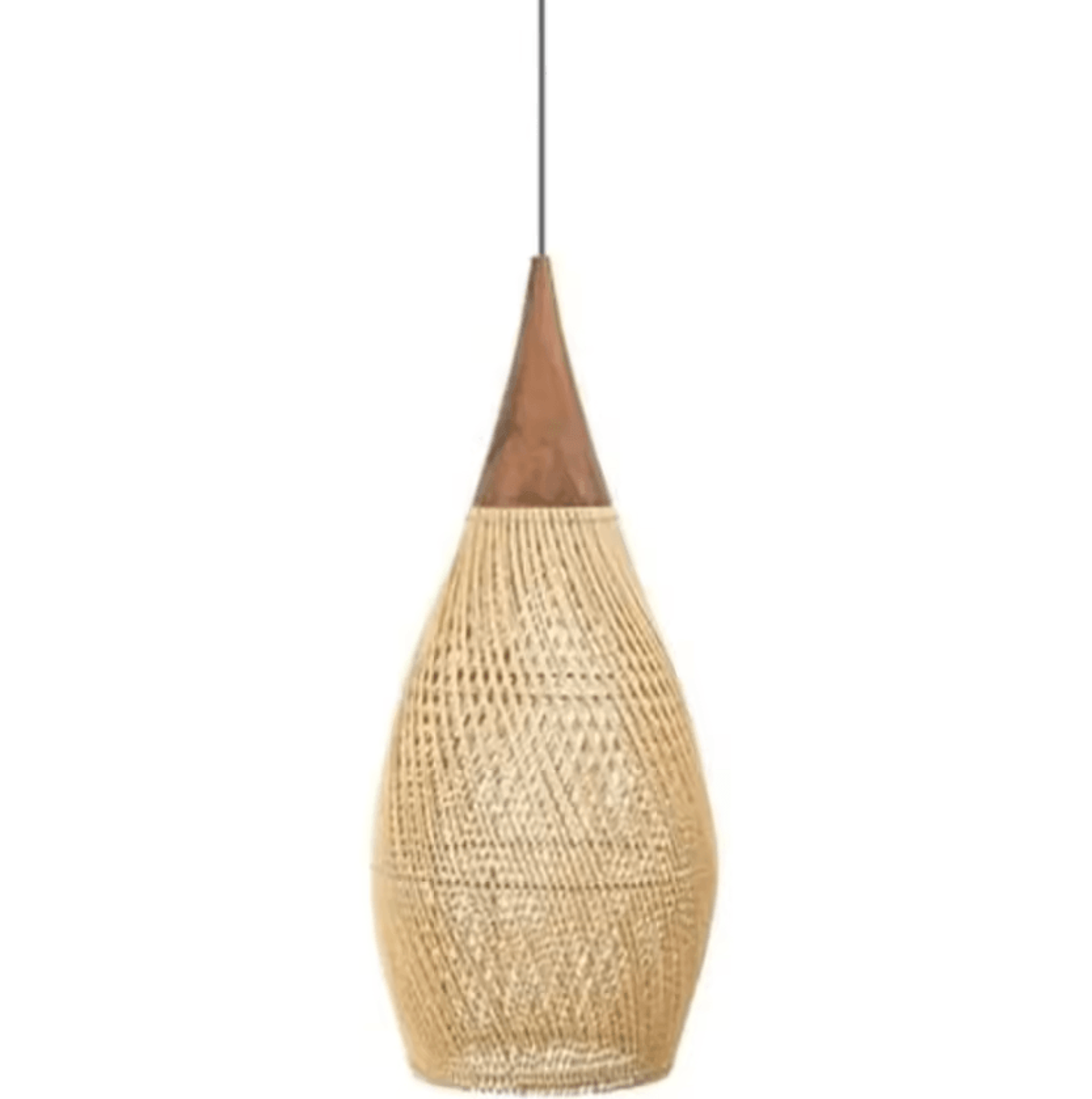 vintage rattan pendant chandelier 25/35cm e27 wicker hanging ceiling light for living room and dining room