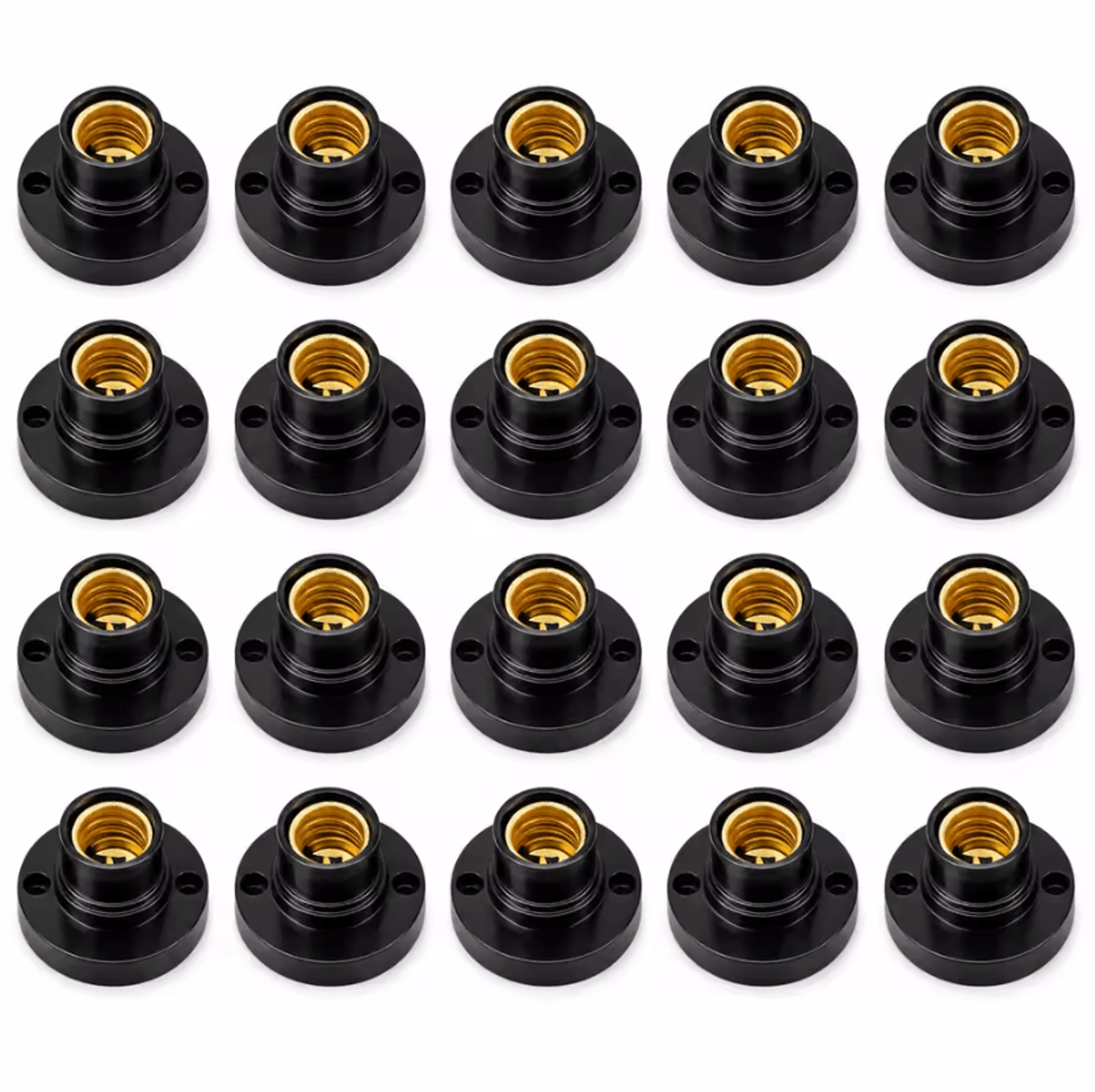 E14 Plastic Light Bulb Screw Socket Holder 1020PCS Round Lamp Base Fitting For Lighting Repairs 4