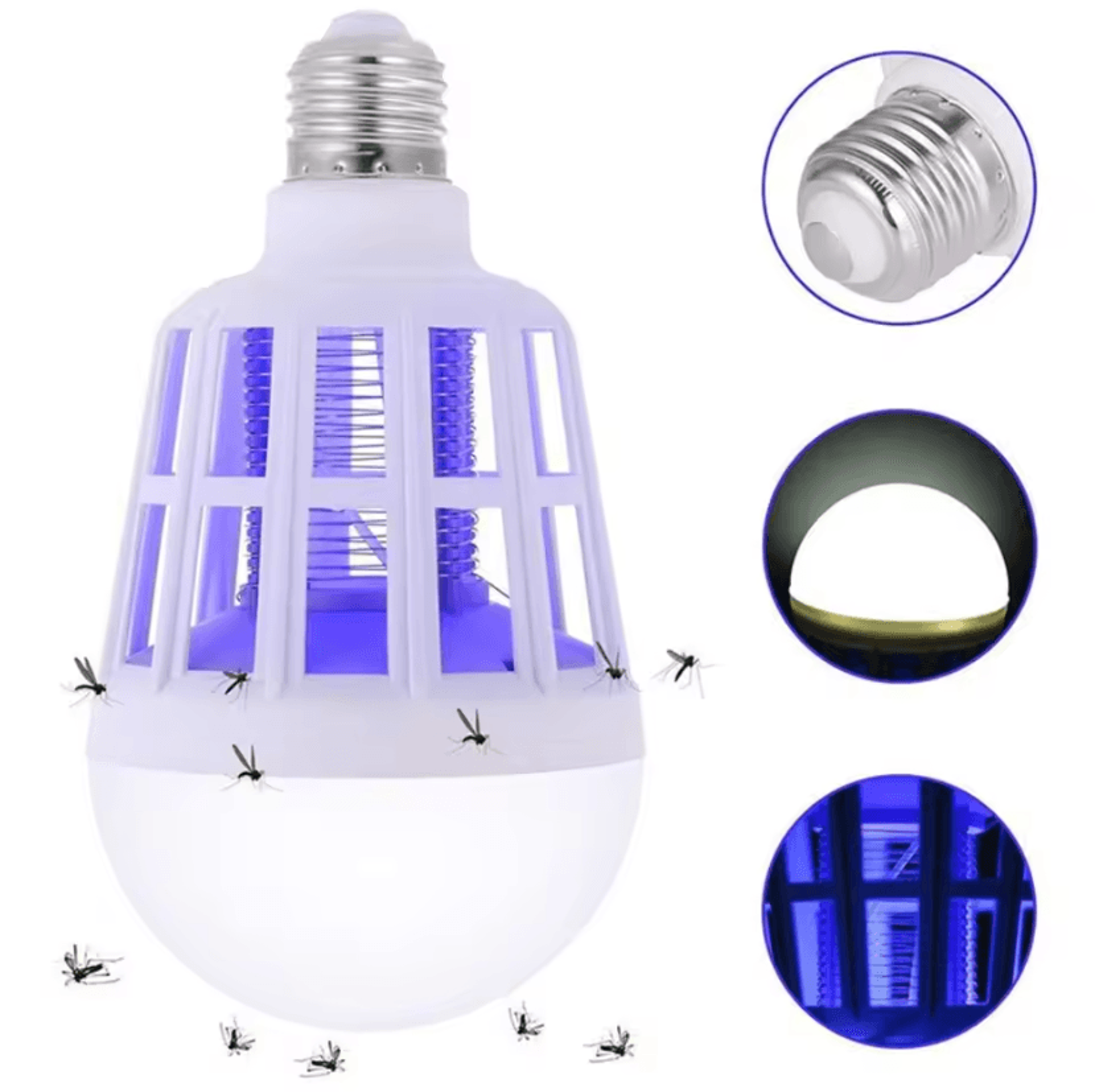 2in1 LED Bug Zapper Light Bulb Electric Mosquito Killer Lamp For Home Patio And Backyard 1