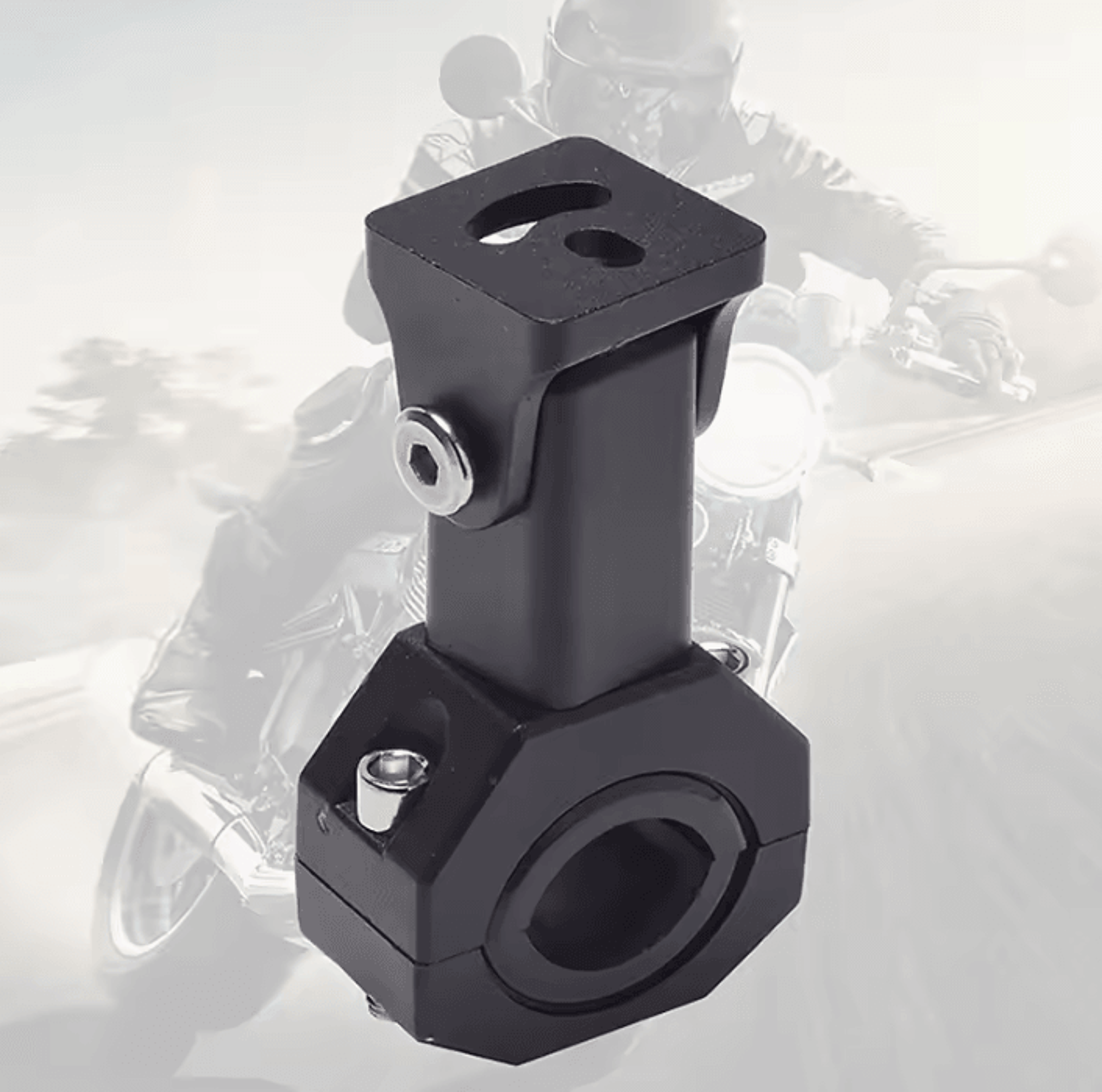 2PCS Adjustable Motorcycle LED Light Mounting Brackets Universal Bumper Clamp Holders For Auxiliary 2