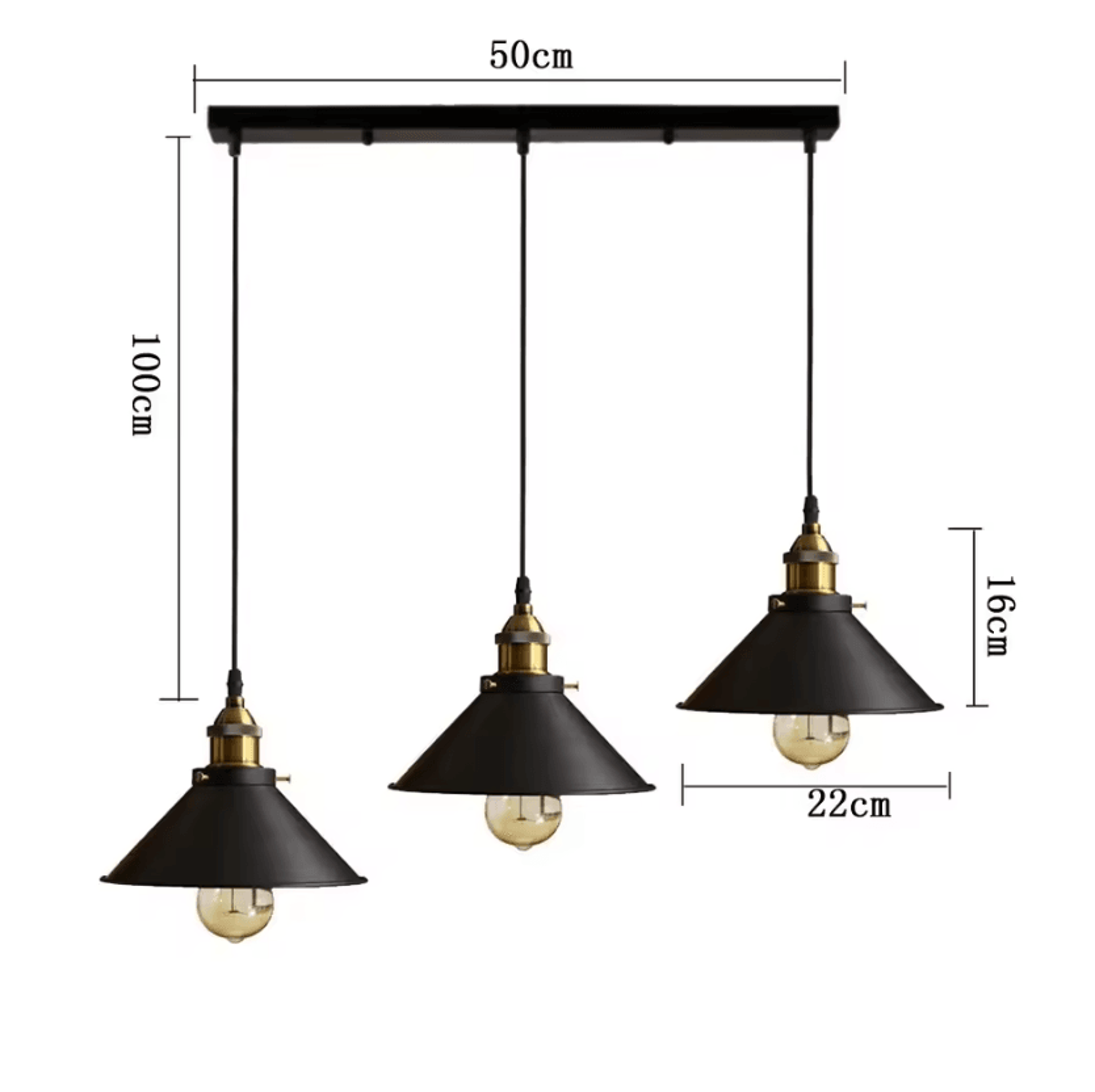 JOYINLED Vintage Industrial E27 Pendant Light Retro Loft Hanging Ceiling Lamp For Kitchen And Bedro 5