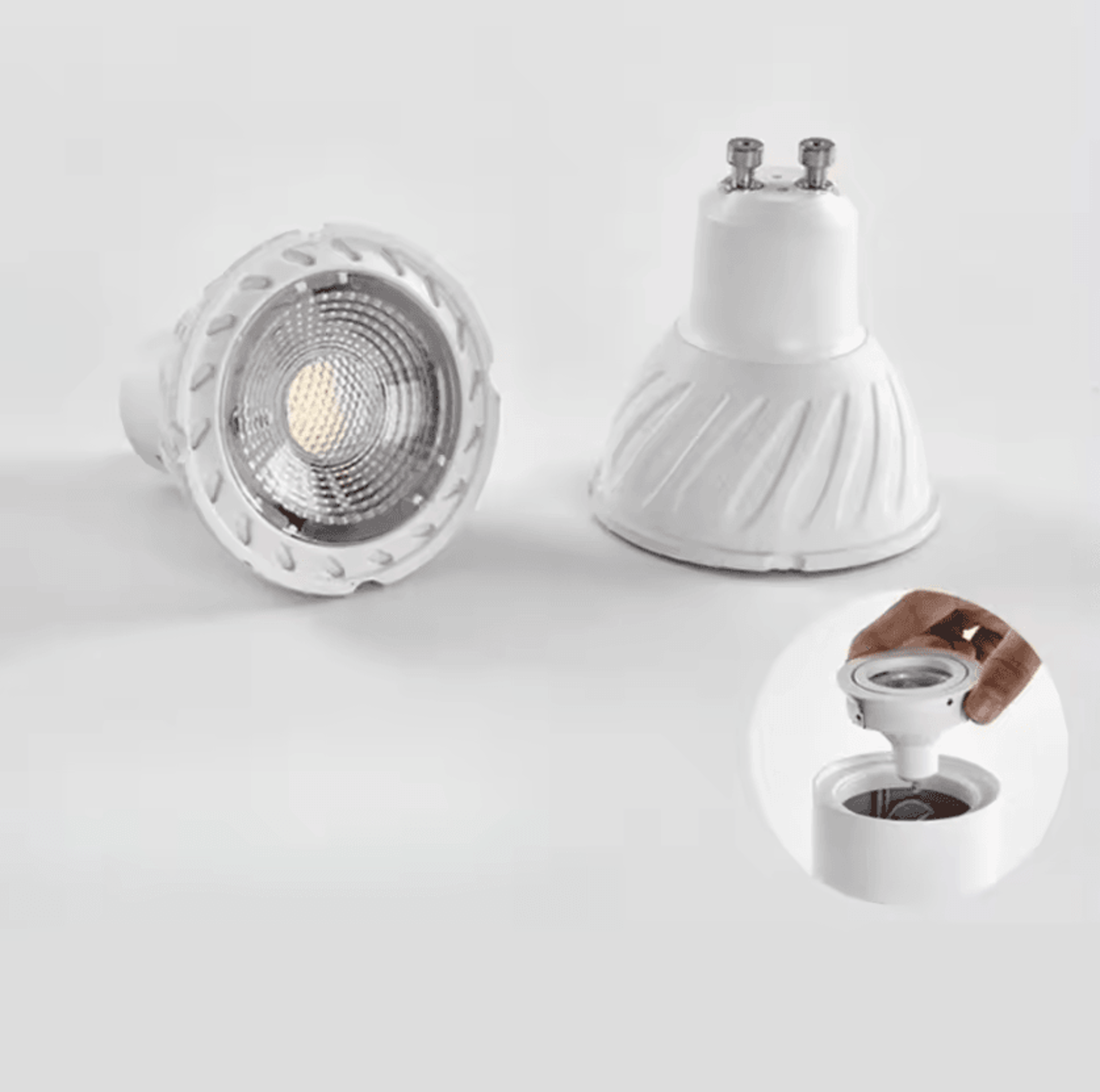 GU10 LED Spotlight Bulb 7W 3000K Warm White 6500K Daylight 50W Halogen Equivalent For Recessed Trac 3