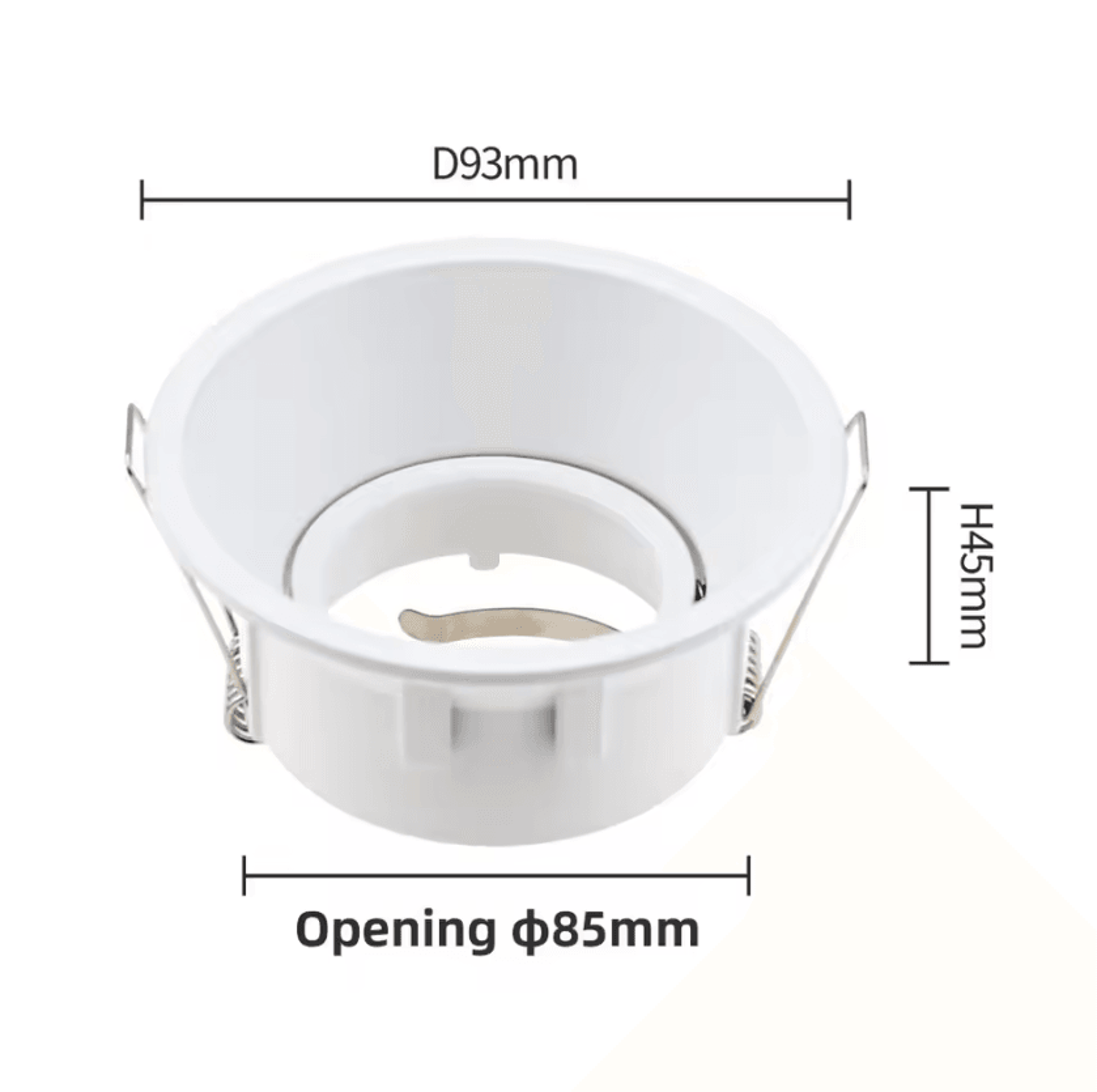 MR16 GU10 AntiGlare Recessed Downlight Frame Aluminum Round Ceiling Spotlight Housing 1050PCS 5