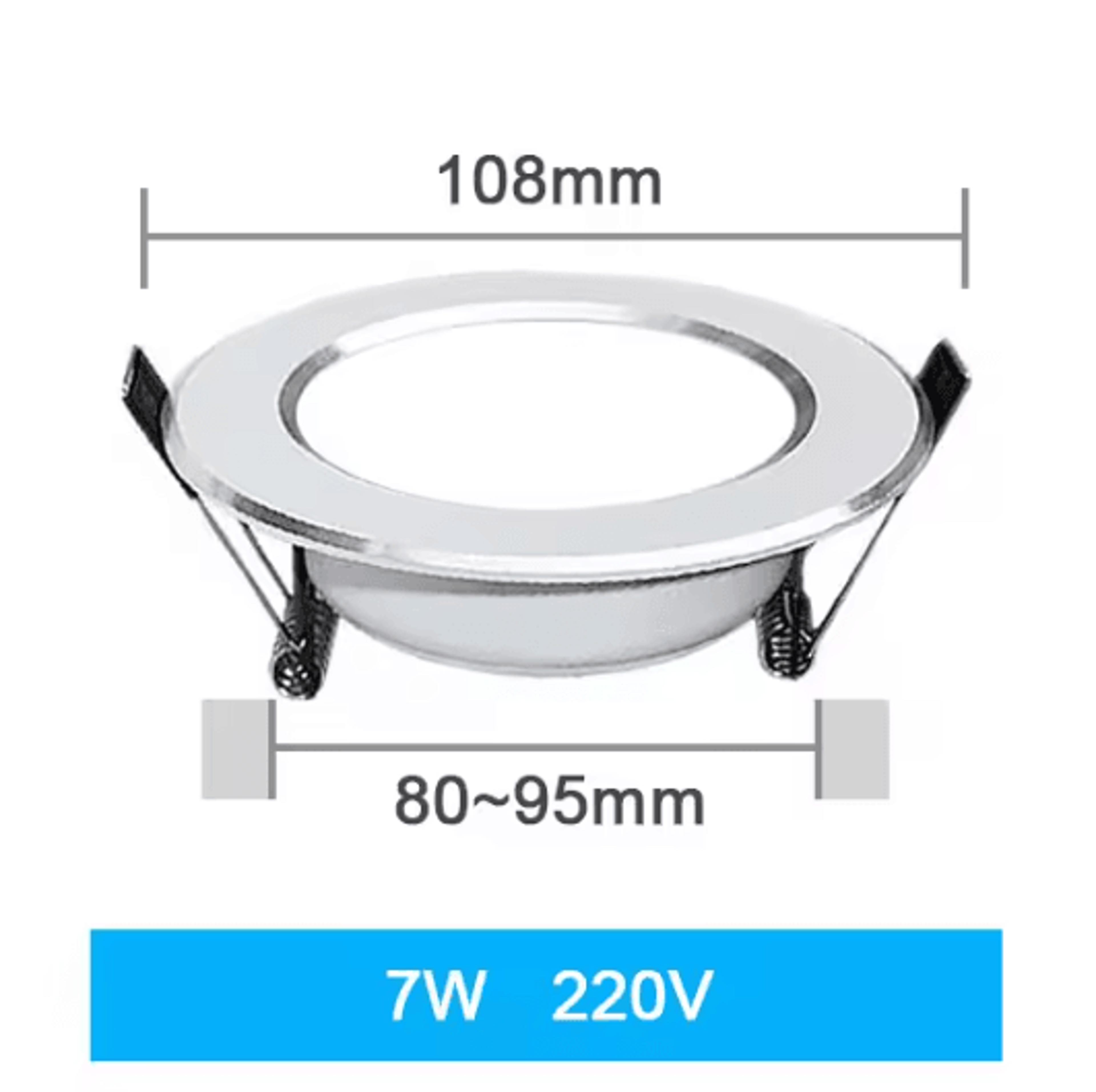 Round Recessed LED Ceiling Downlight 3W To 18W Indoor Spotlight For Bedroom Kitchen And Living Room 11