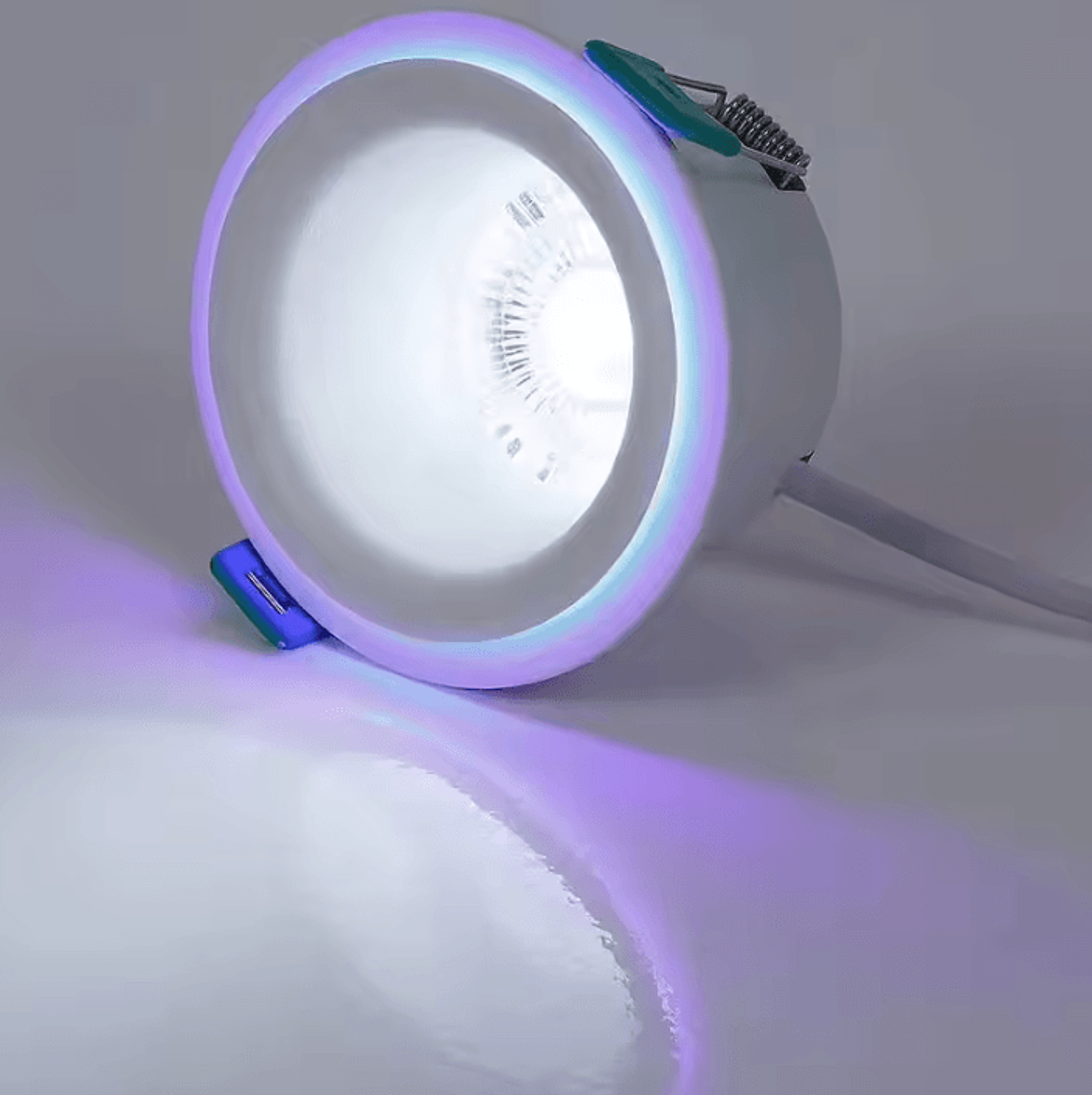 9W LED Recessed Downlight 3 Color Switch Adjustable Ceiling Spotlight With Edge Lighting For Home A 9