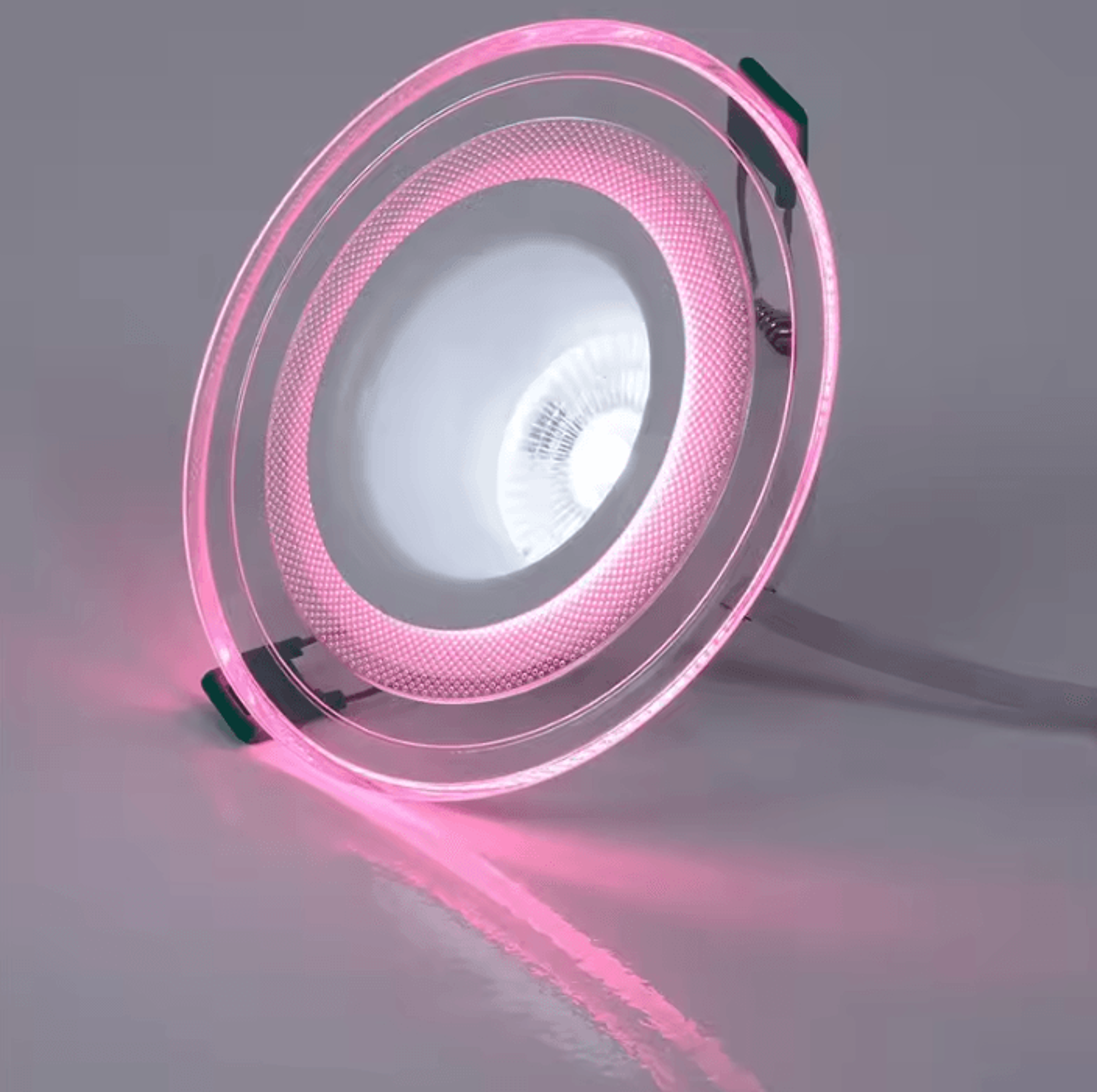 9W LED Recessed Downlight 3 Color Switch Adjustable Ceiling Spotlight With Edge Lighting For Home A 5