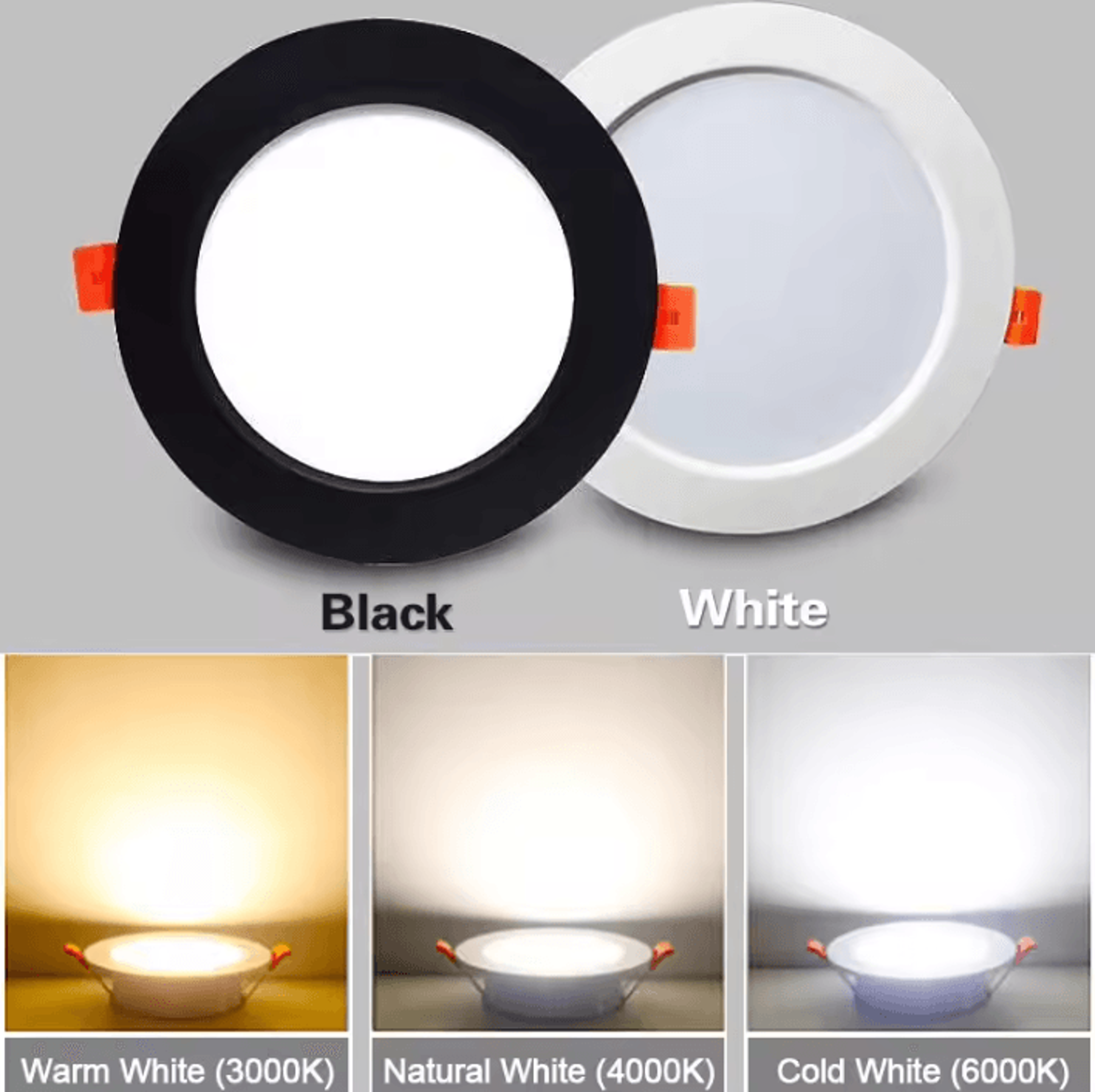 Thick Aluminum LED Recessed Downlight 5W 7W 9W 12W 15W 18W 24W Ceiling Spotlight For Bedroom And Ki 2