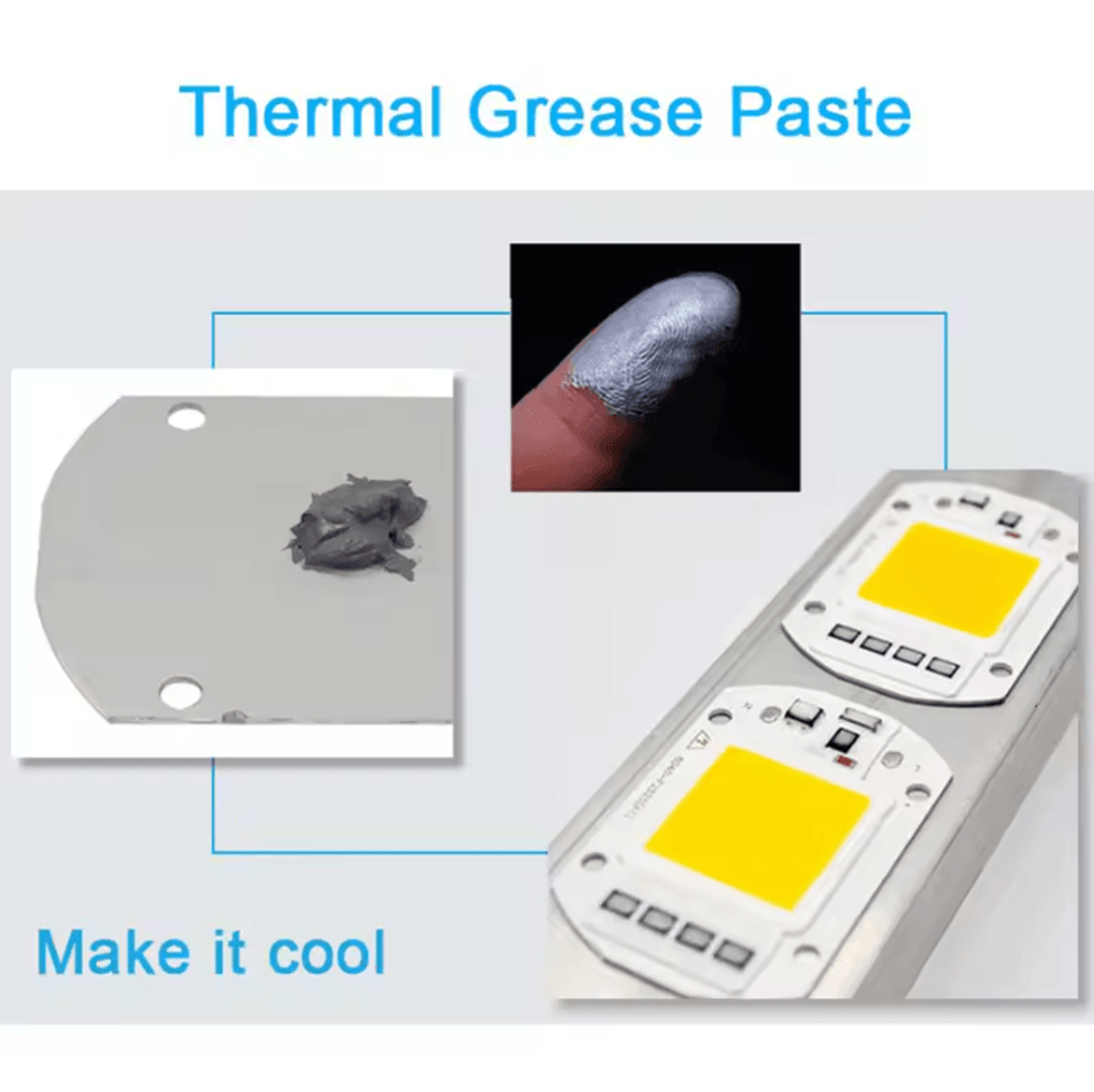 100PCS GD66 Thermal Conductive Grease Paste Gray Silicone Heatsink Compound For CPU And Electronic  1