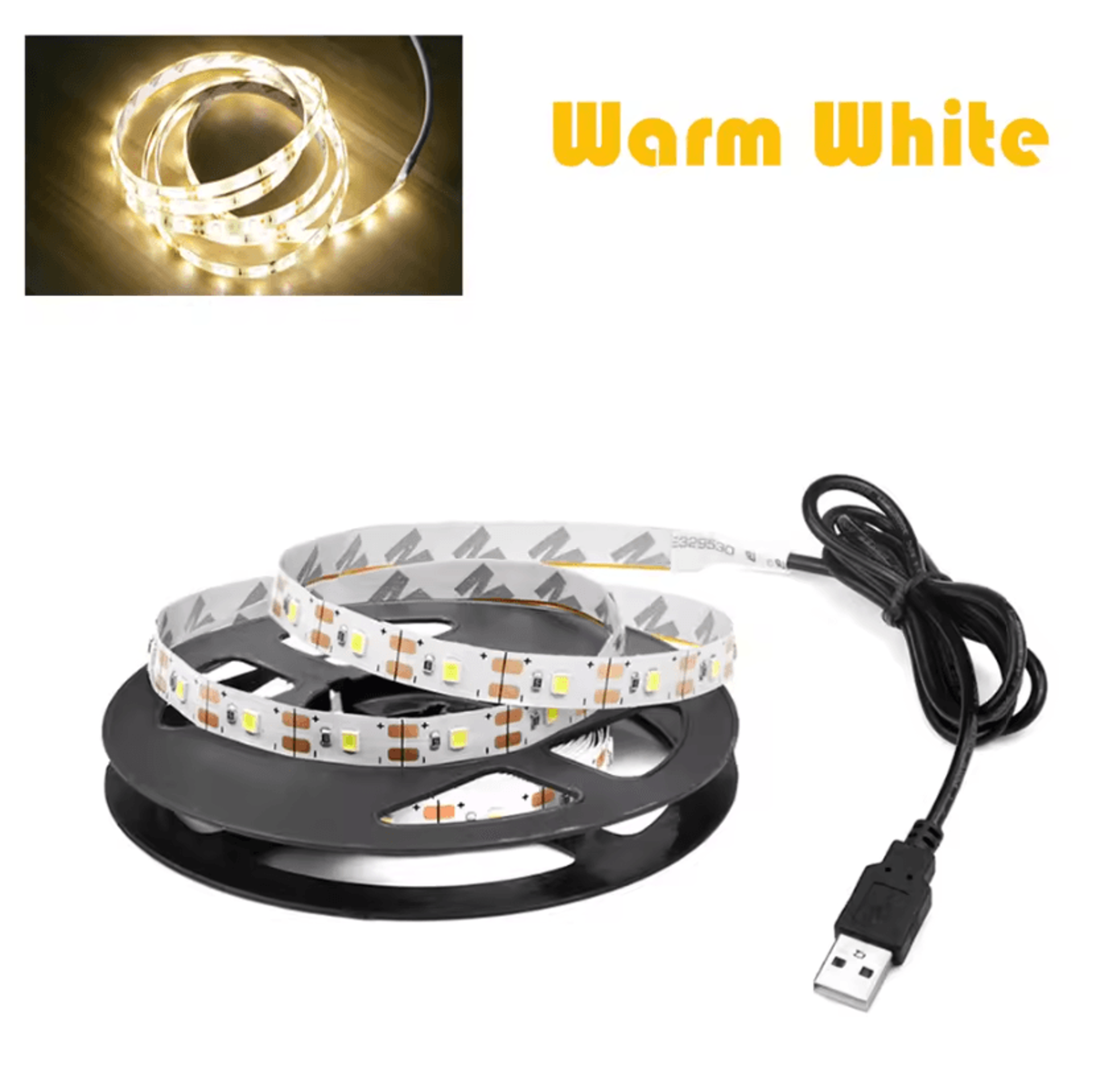 5V USB LED Strip Light SMD2835 Flexible TV Backlight 1M 2M 3M 4M 5M White Warm White Decorative Lig 4