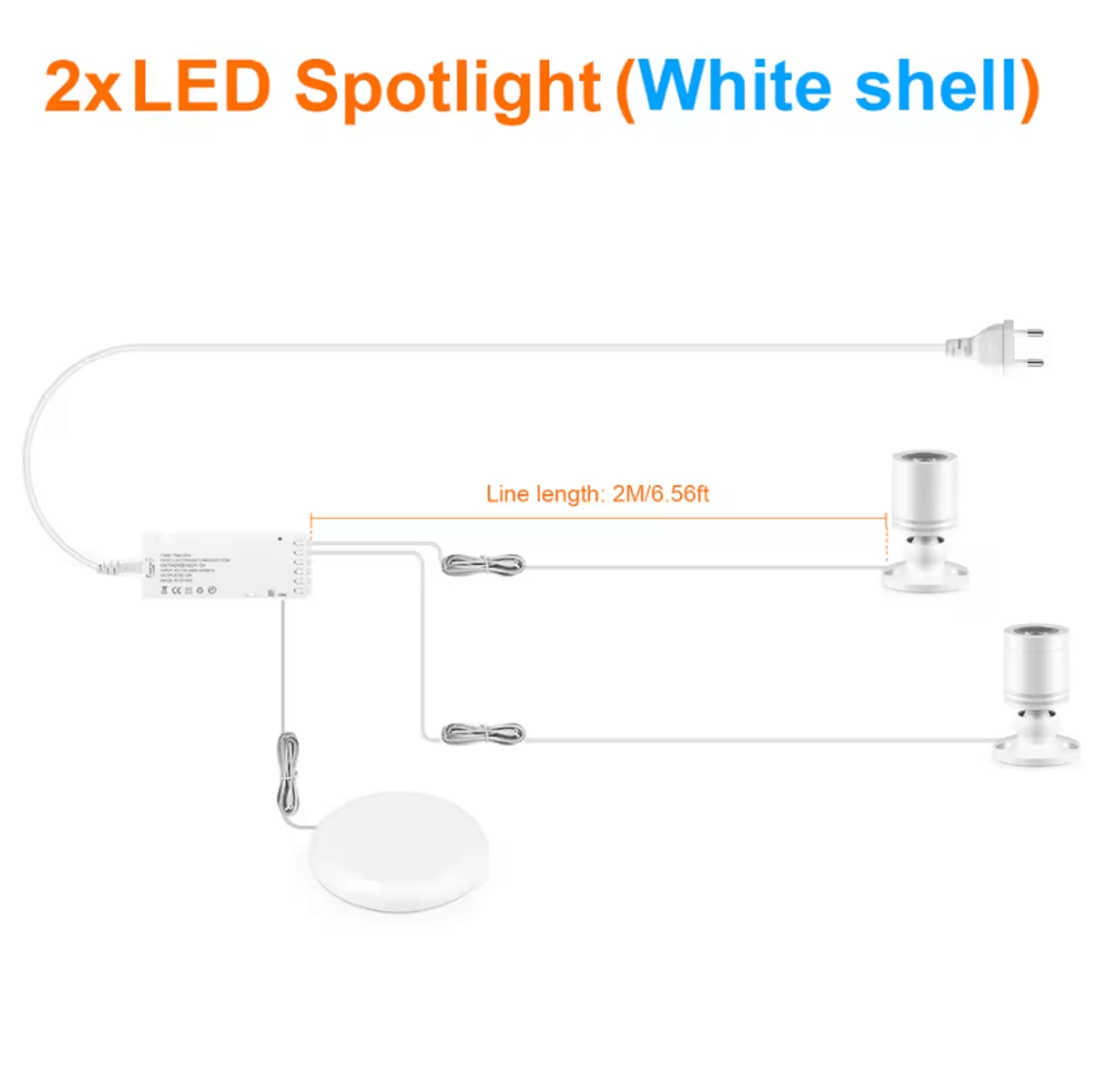 12V LED Cabinet Display Spotlight 3W Touch Dimmer Light With 20mm Wood Glass Sensing For Showcase L 14