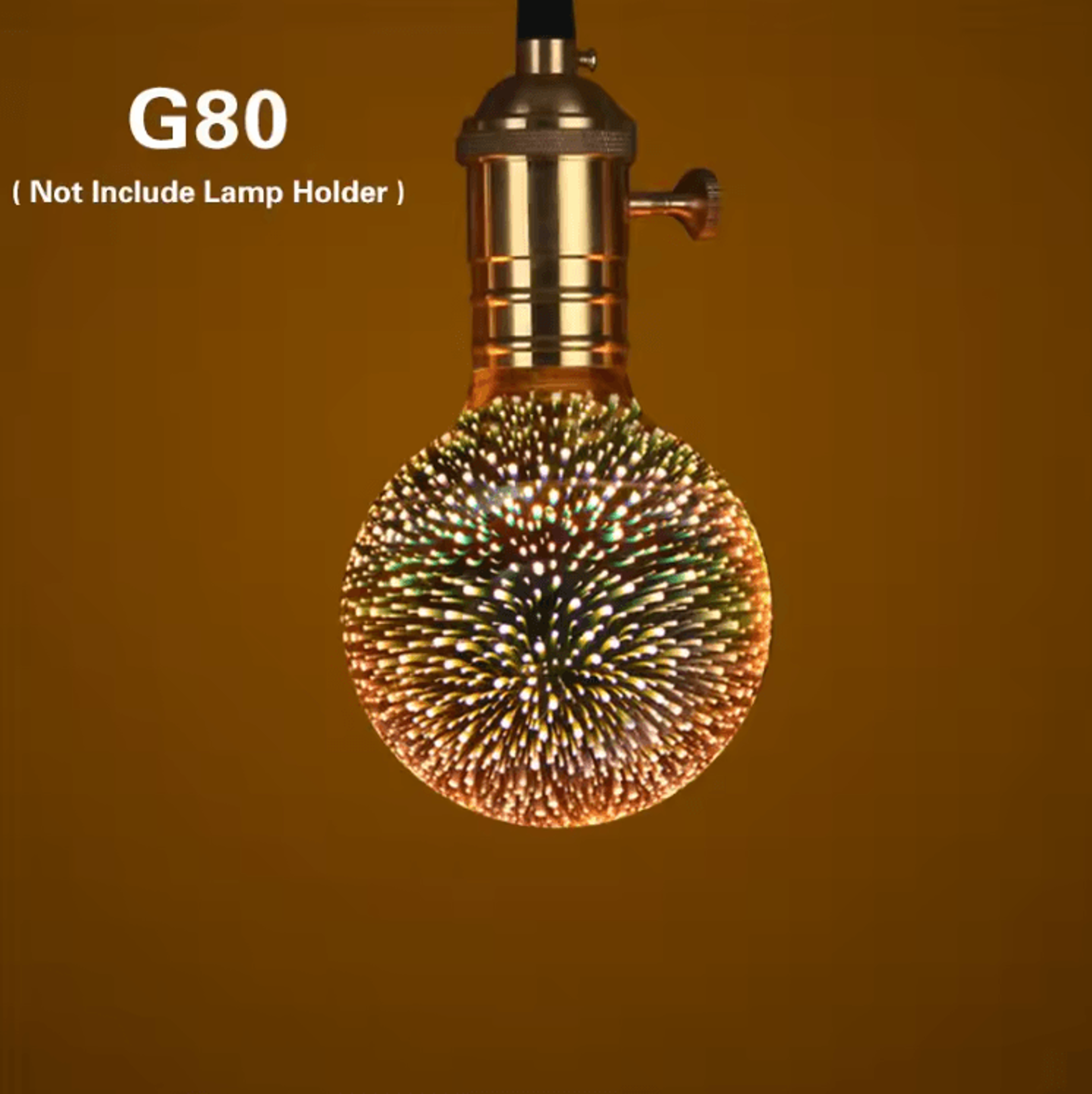 Vintage 3D Star LED Light Bulb E27 4W Decorative Ambient Lamp For Christmas Party And Home Lighting 7