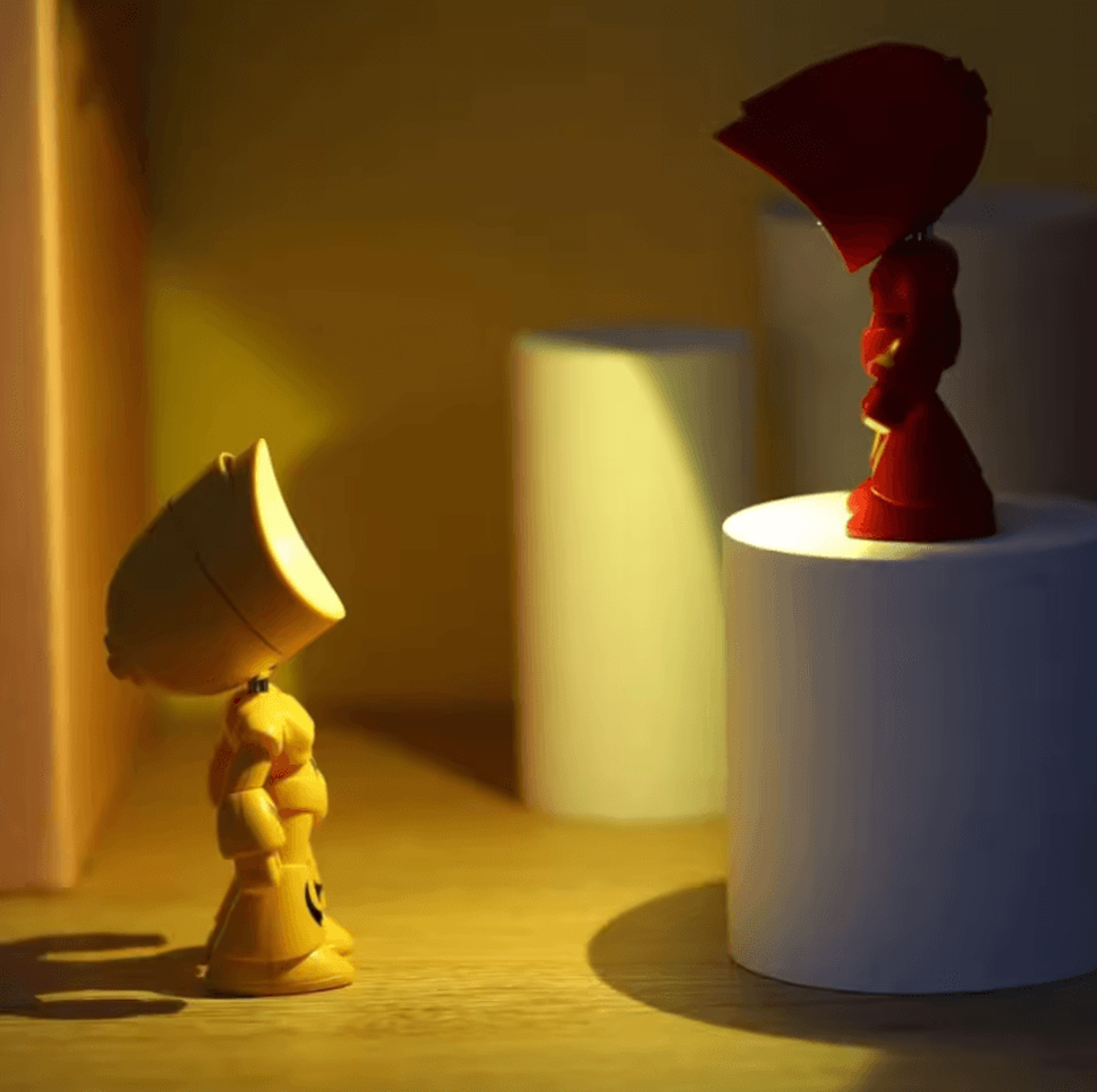 mini cartoon pet led table lamp foldable dimmable battery powered night light for bedroom and study desk