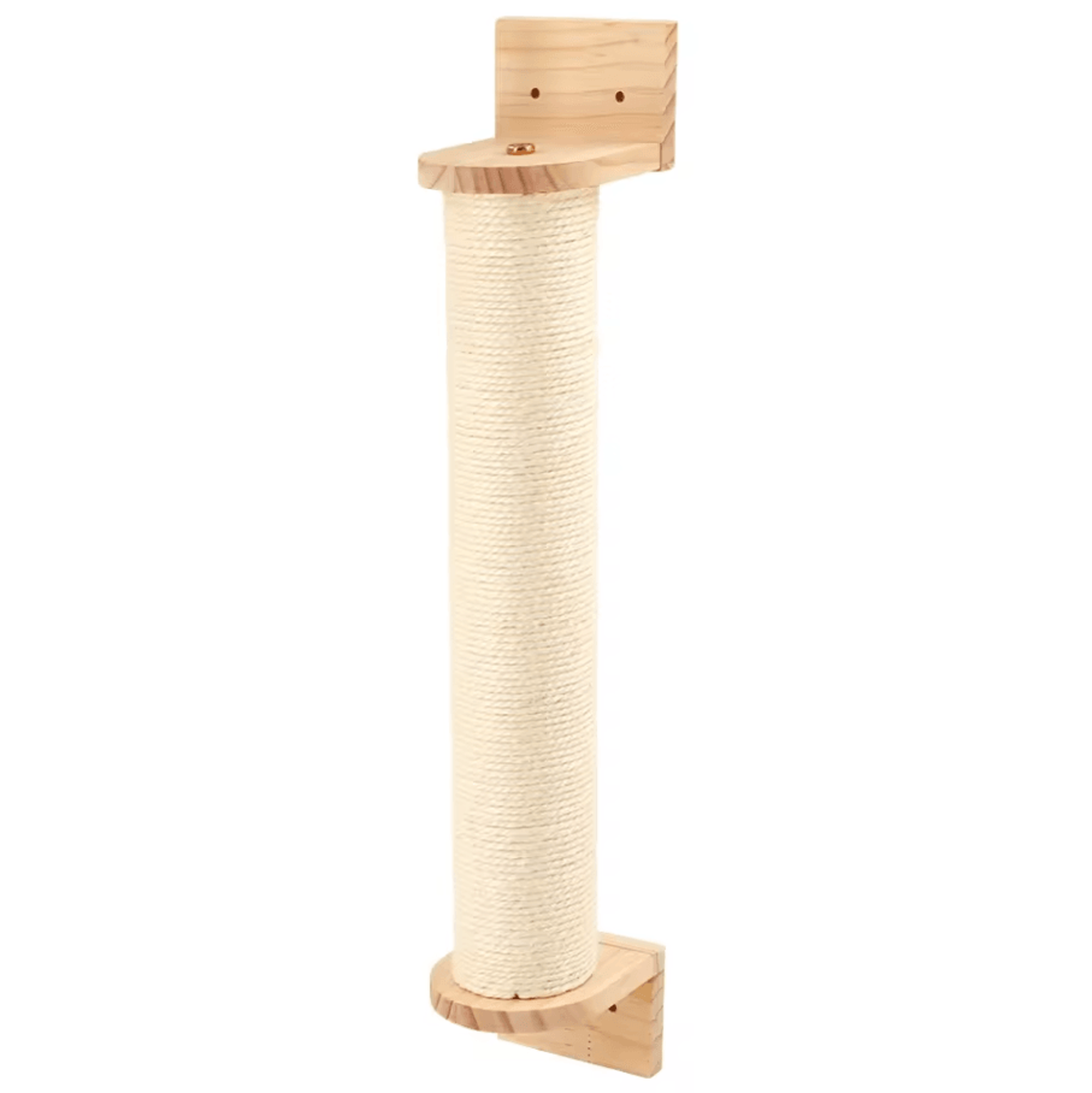 Wall Mounted Cat Climbing Shelves Wooden Cat Tree With Scratcher Rope Ladder And Sleeping Platform 13