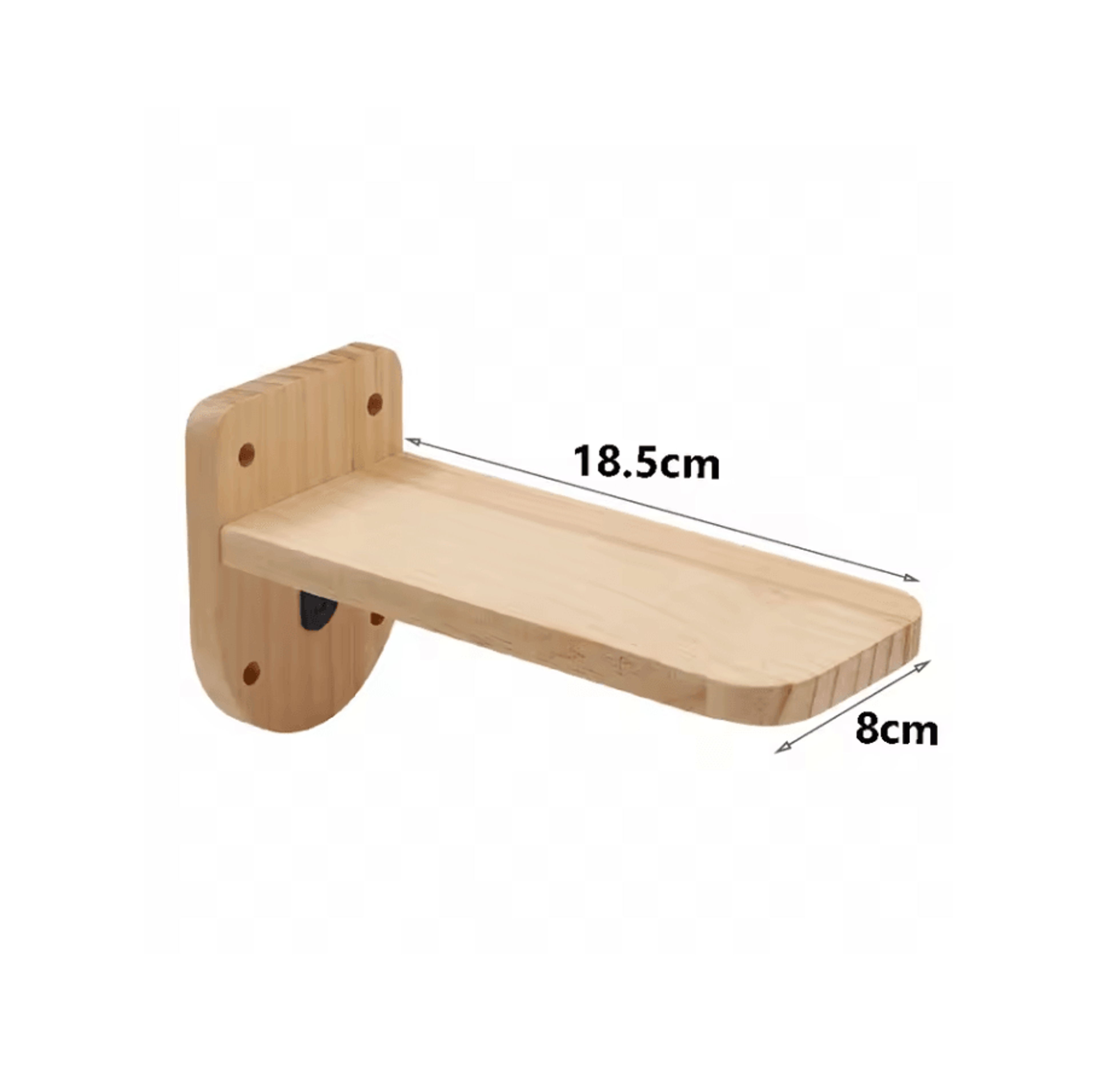 Wall Mounted Cat Hammock Bed With Wooden Shelf And Scratching Post For Indoor Cats 1