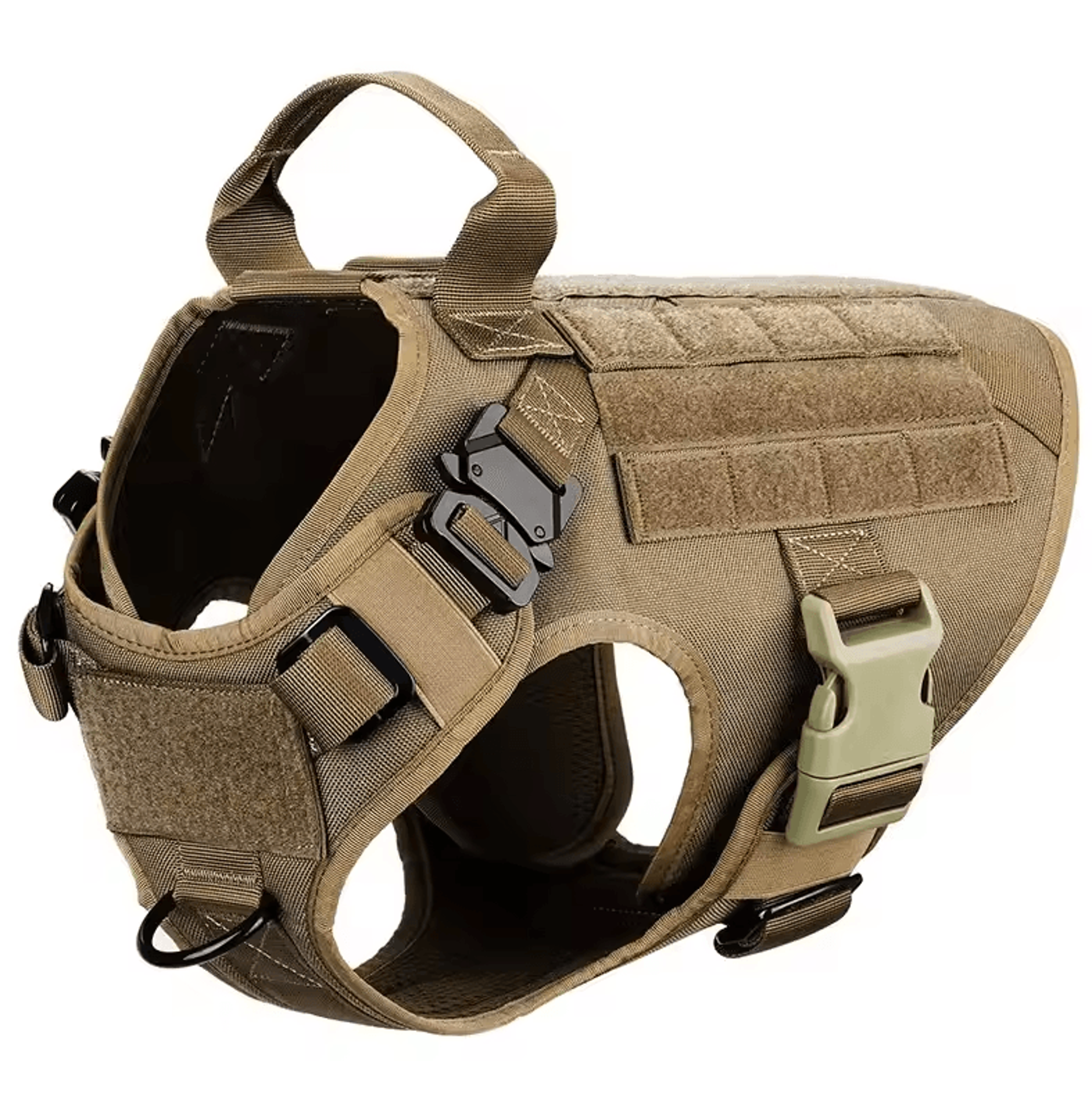 Tactical Dog Harness Collar And Leash Set For Large Dogs With No Pull Control 1