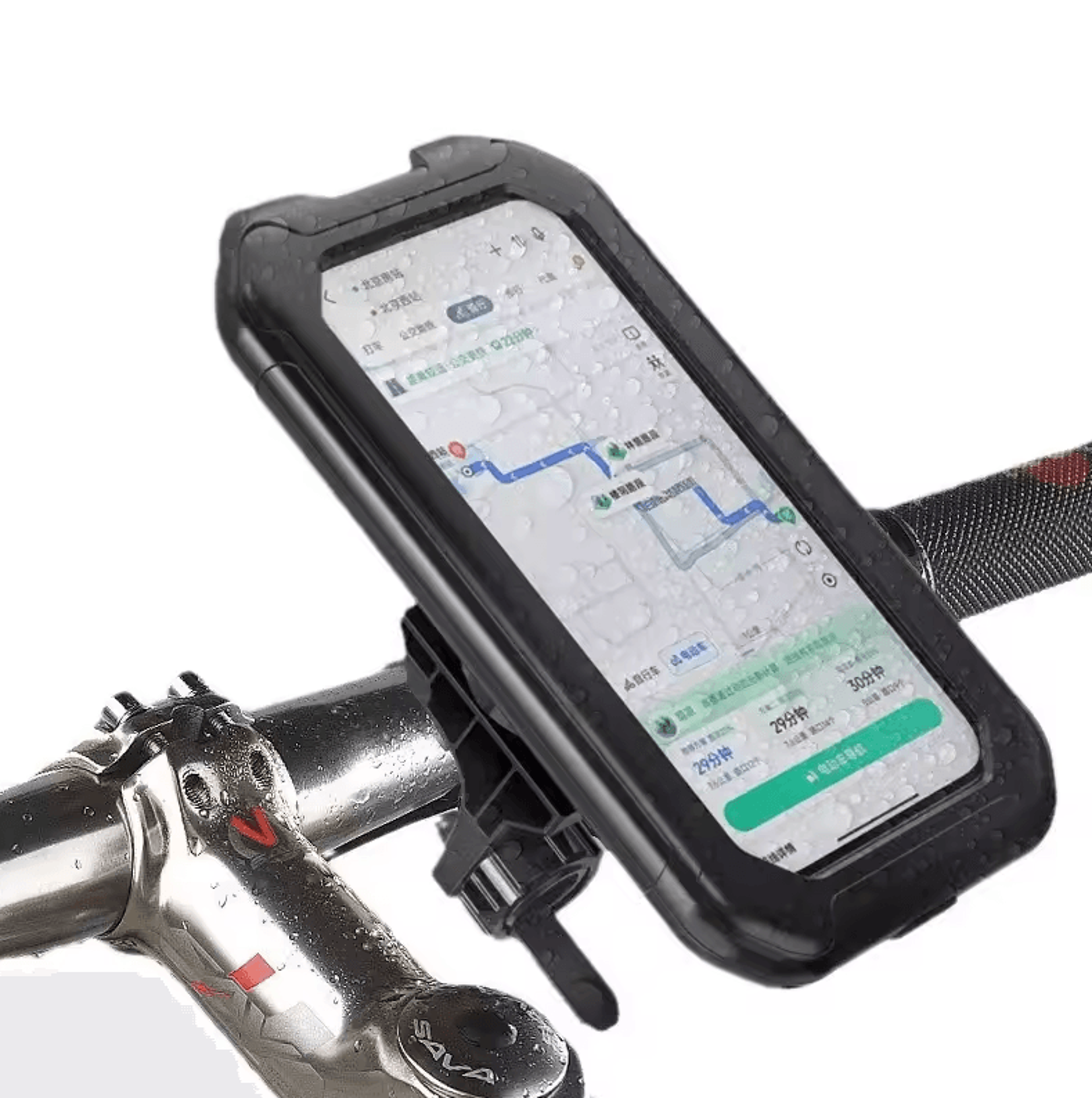 Waterproof Motorcycle  Bicycle Phone Holder 360 Rotating Adjustable GPS Mount 5