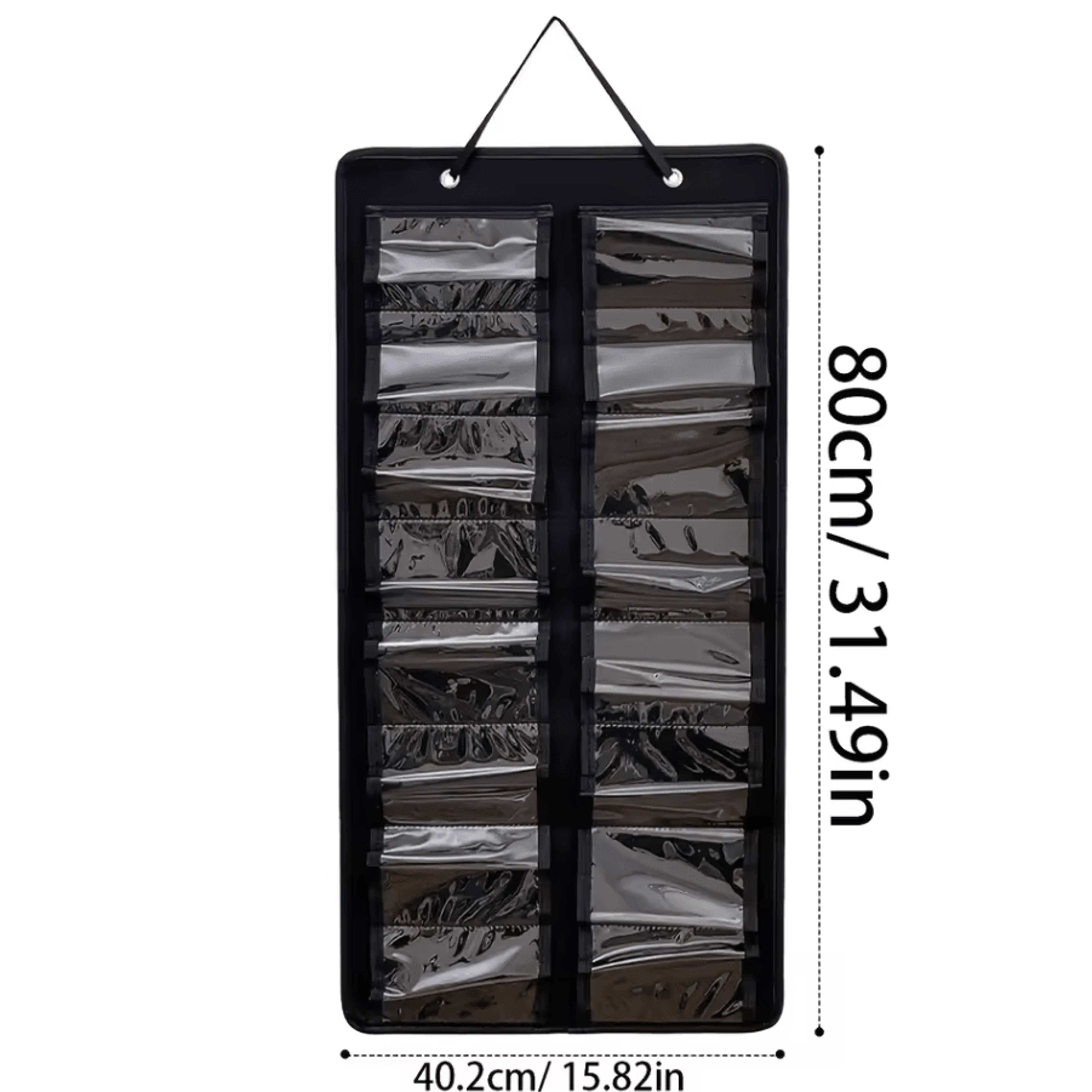 Wall Mounted Glasses Organizer With 16 Felt Slots DustProof Eyewear Storage Rack 3