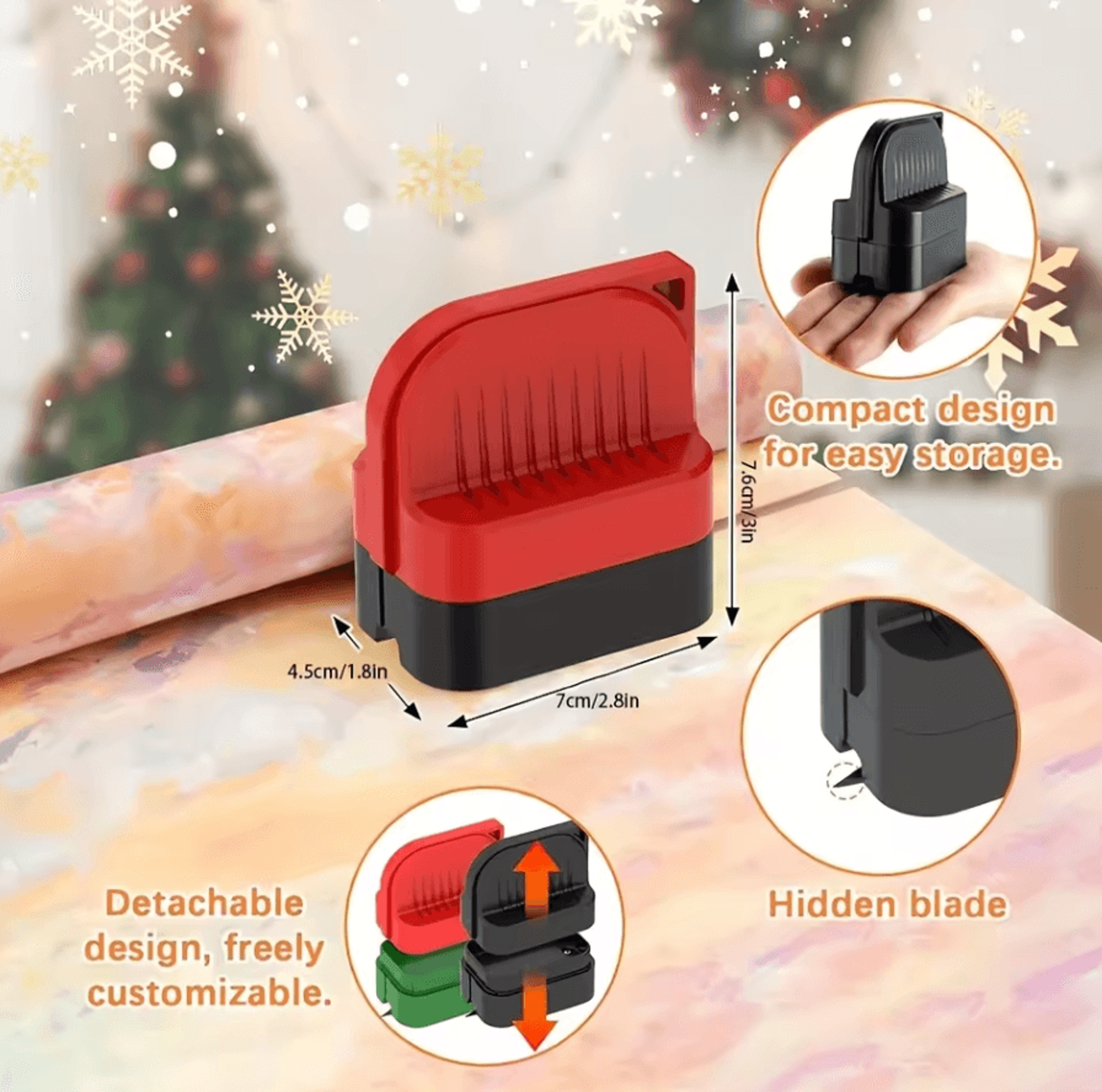 MultiUse Cylindrical Paper Cutter Tool For Gift Wrap Craft And Office Use 1