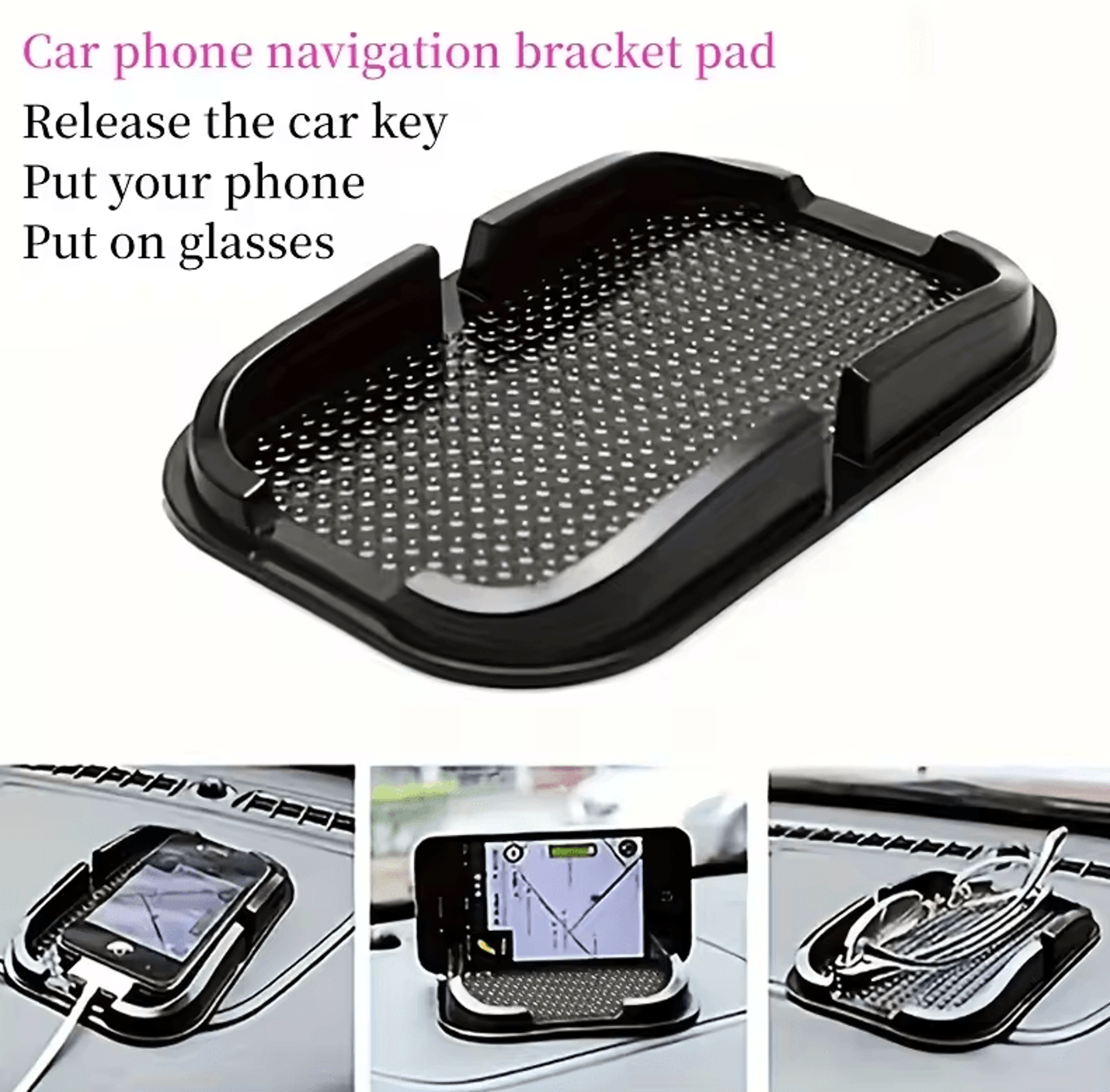 AntiSlip Dashboard Mobile Phone Holder Mat NonSkid Sticky Car Phone Grip 2