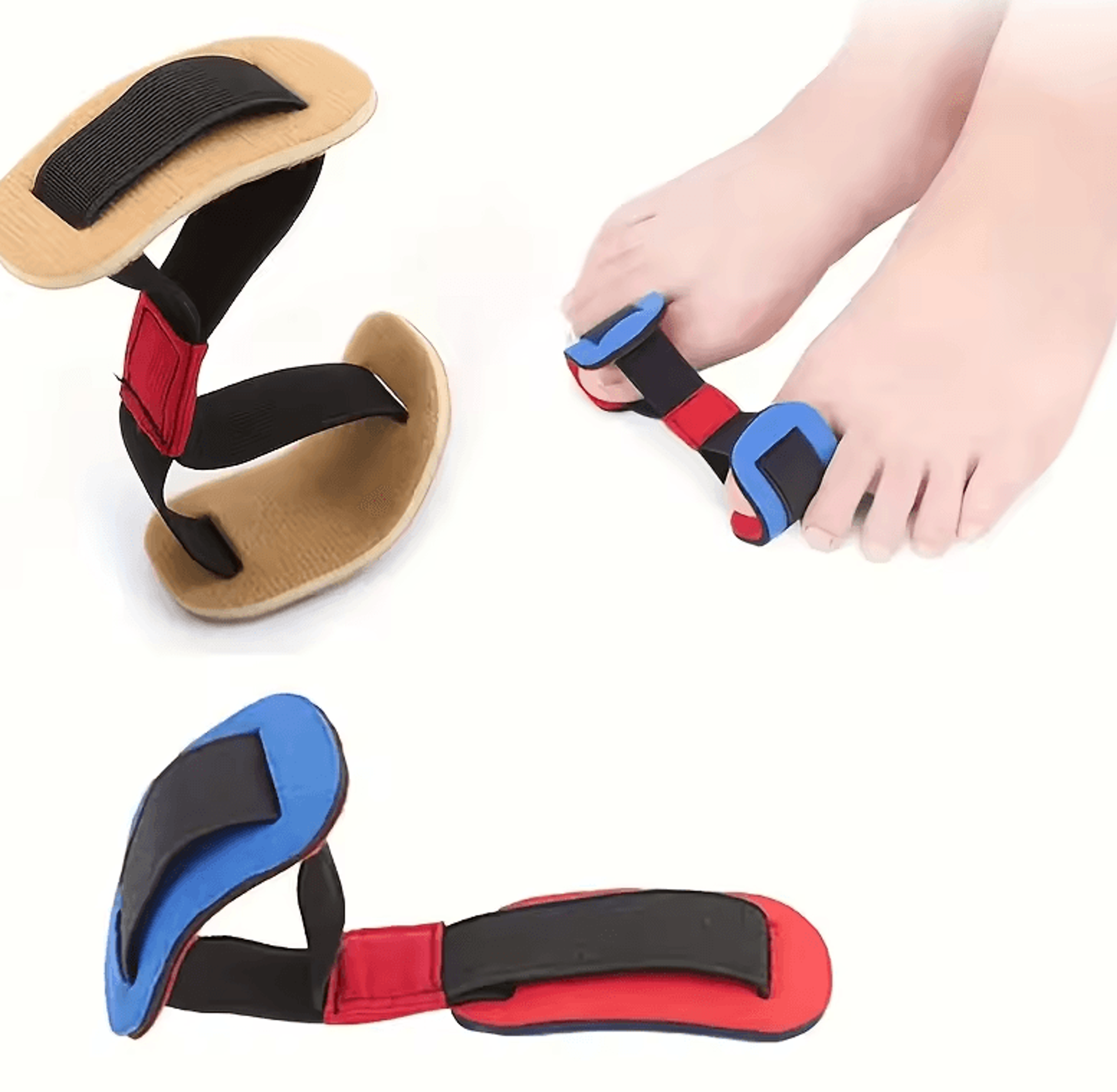 Elastic Toe Training Band Double Loop Resistance Foot Muscle Exerciser 3