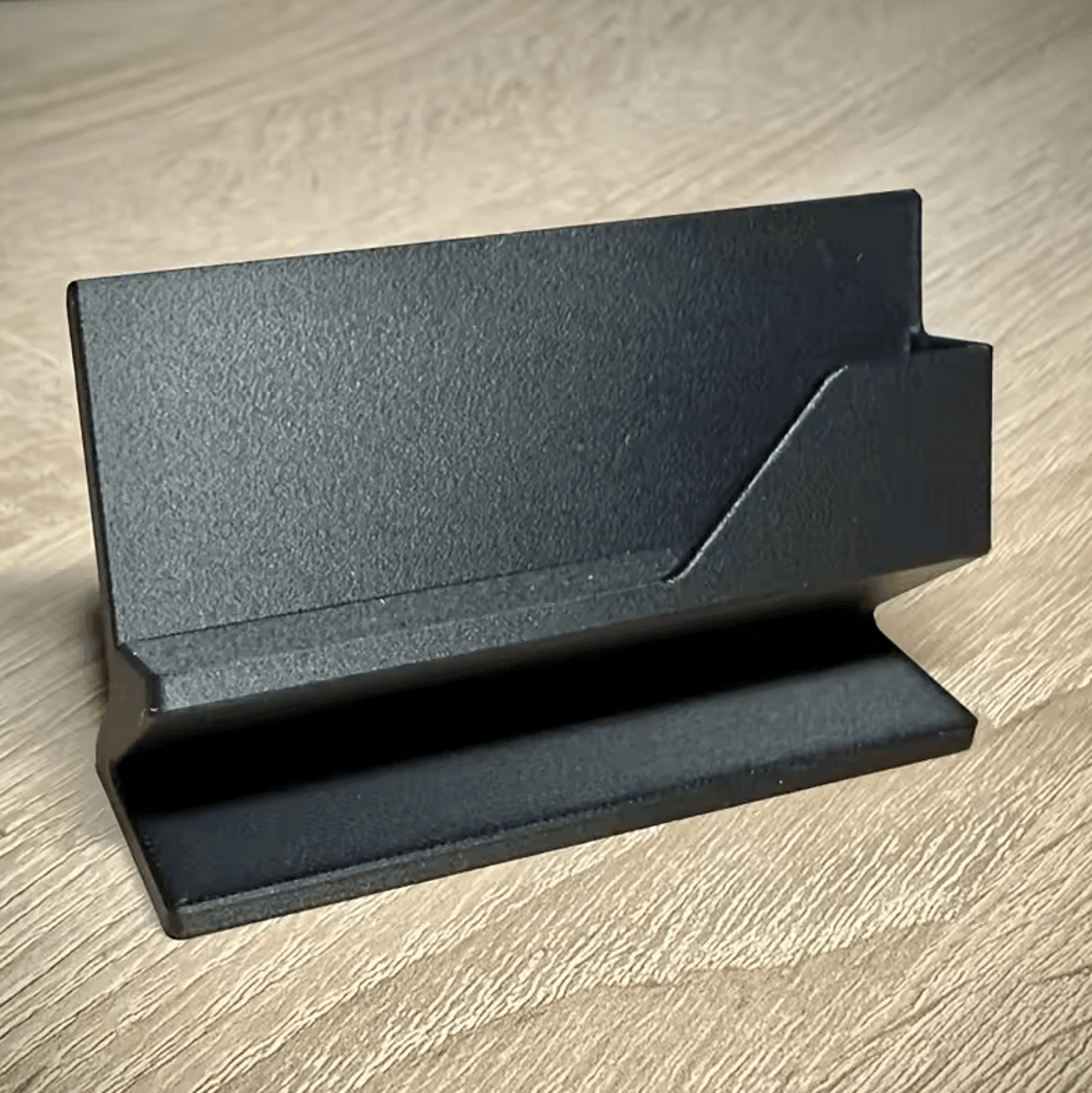 Minimalist Plastic Business Card Holder Desktop Organizer For All Card Sizes 4