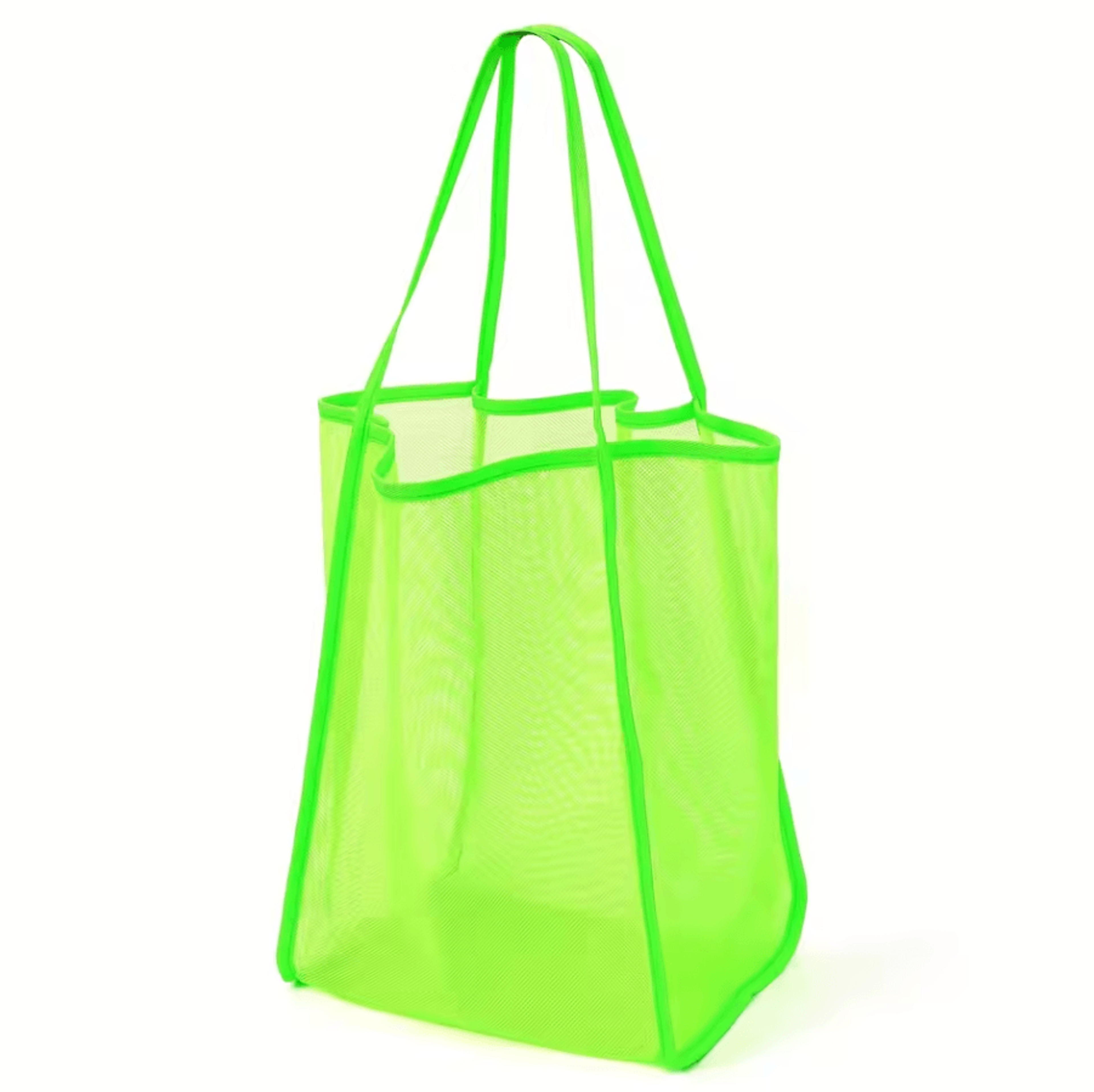 XL Beach Toy Bag Extra Large Foldable Mesh Tote With Sturdy Handles 4