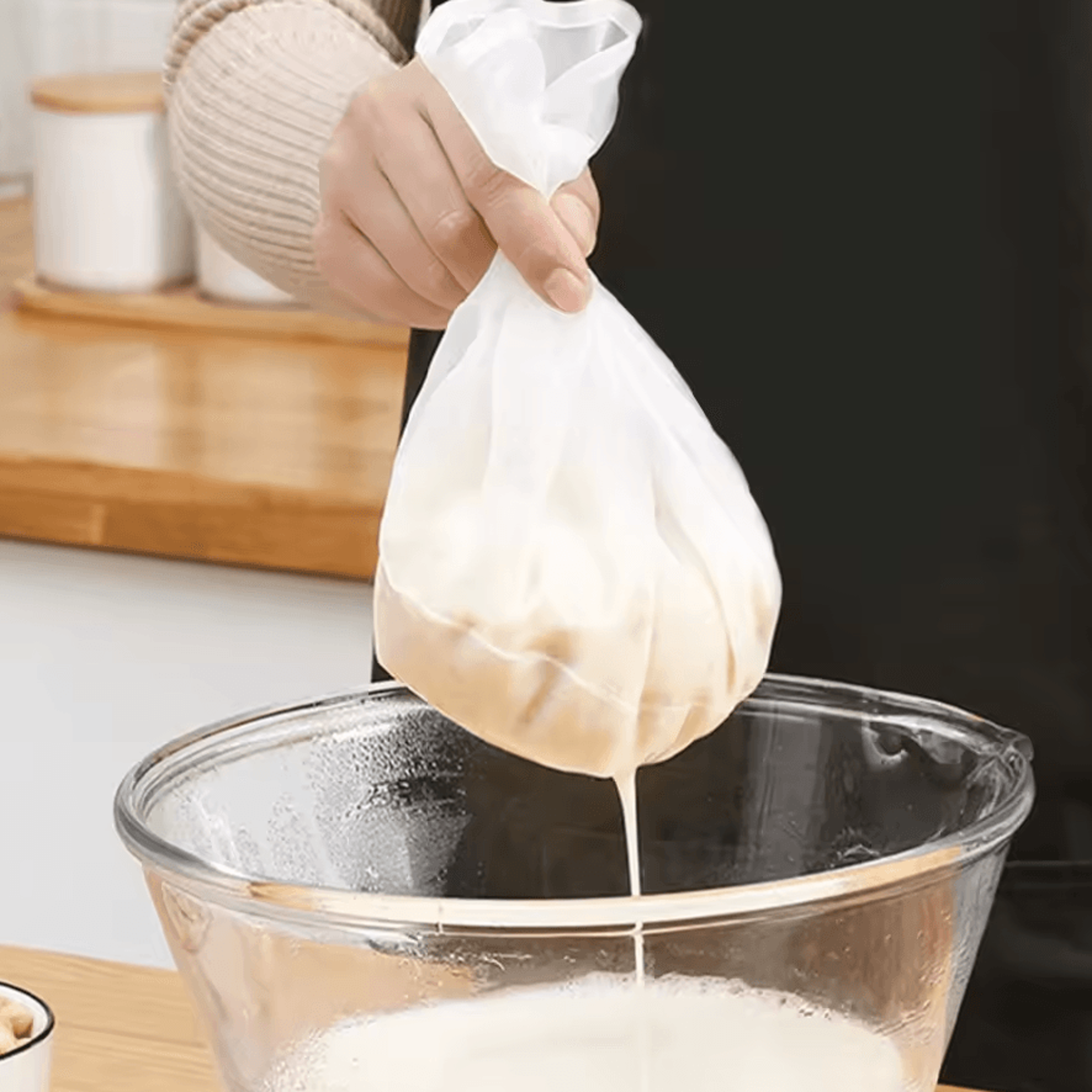 Reusable Fine Mesh Cheese Cloth Bags FoodSafe Gauze Strainers For Yogurt Juice Coffee  More 1