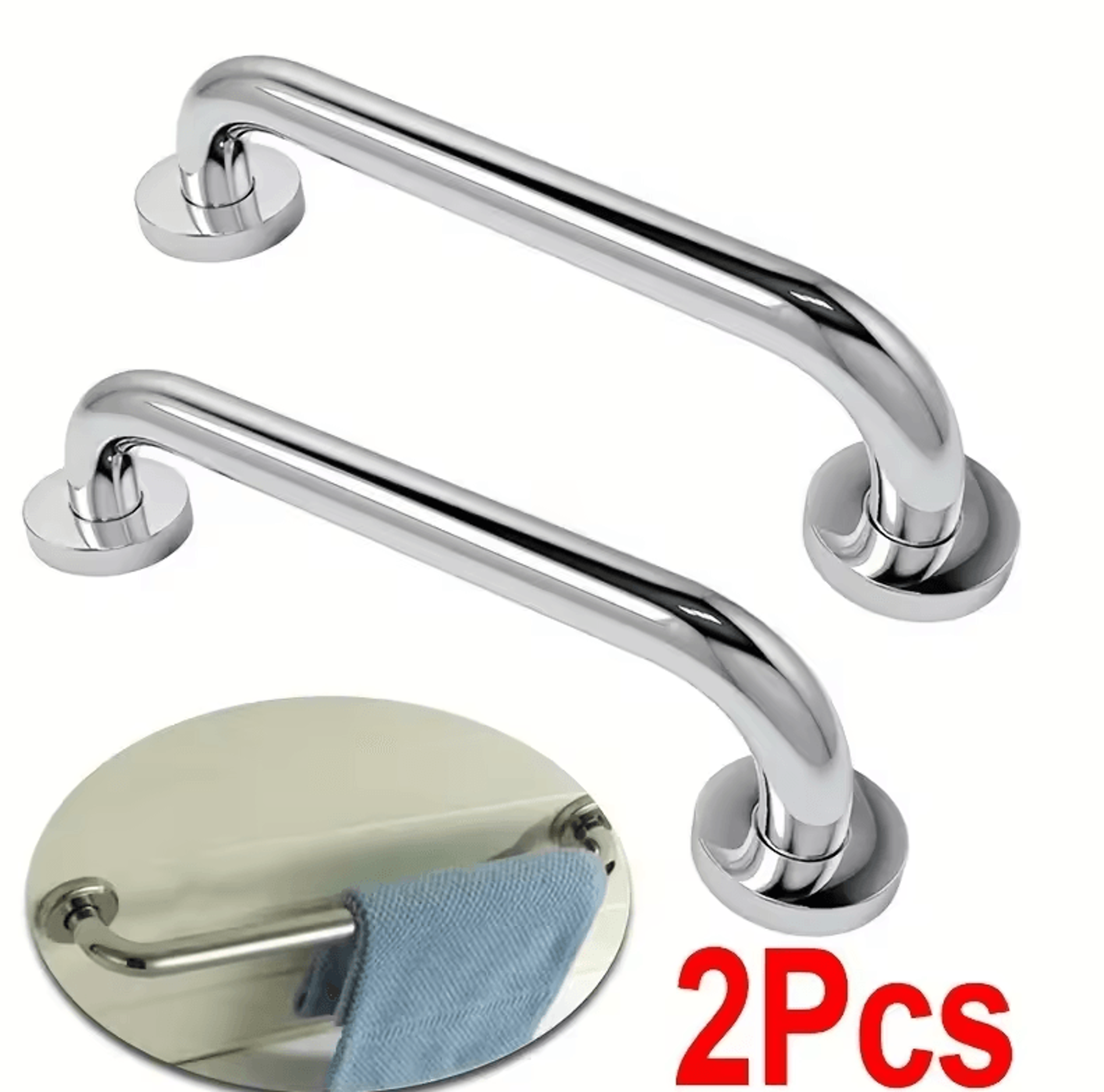 Stainless Steel Bathroom Safety Handrails Accessible Support Grab Bars For Disabled  Elderly 4