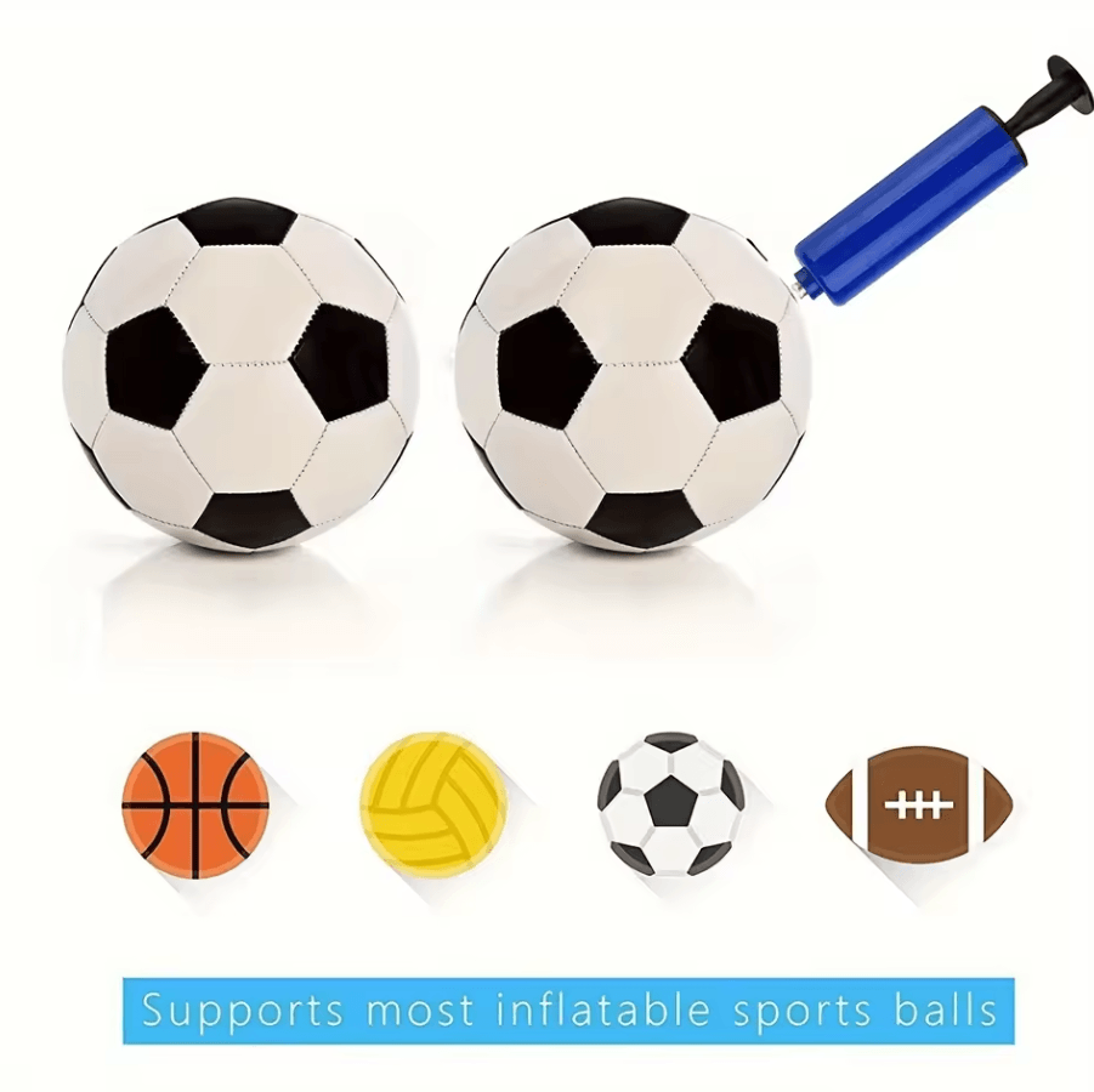 Flexible Hose Ball Pump Hand Inflator Portable Sports Air Pump For Basketball Football Volleyball 1