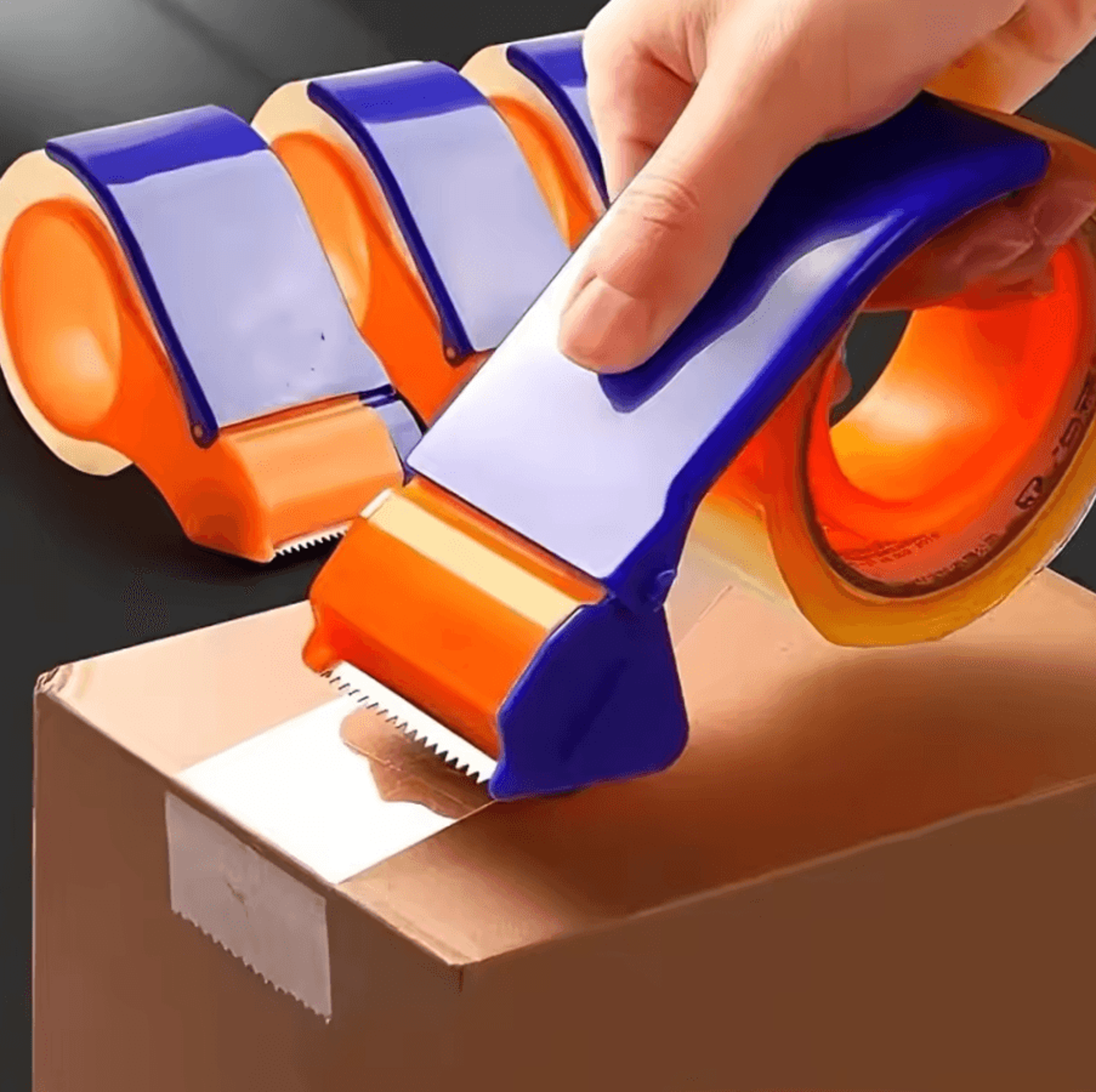 HeavyDuty Manual Tape Dispenser OneHanded Portable Cutter For Packaging And Shipping 0