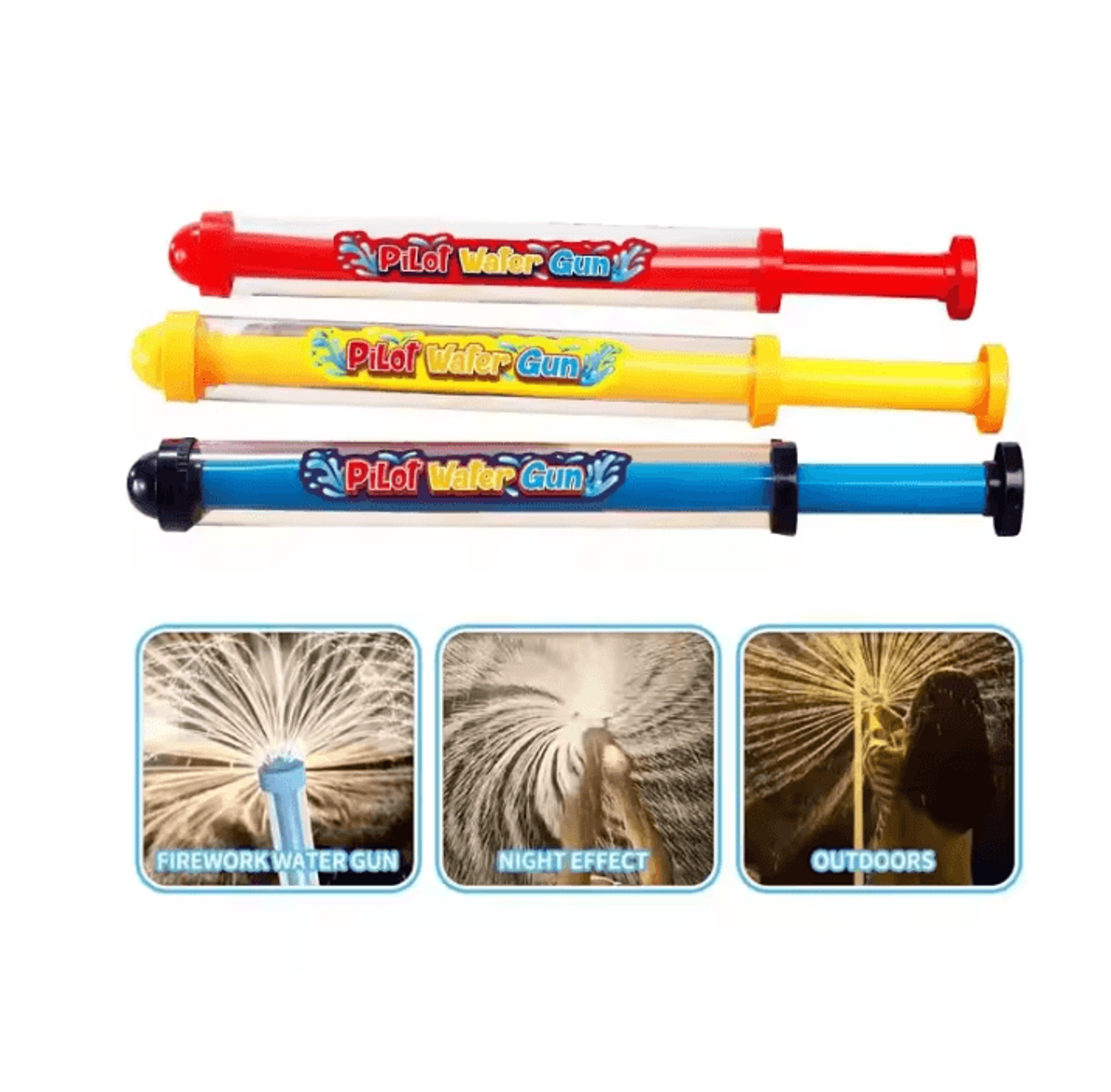 Firework Water Shooting Gun Spray Toy For Pool Beach Summer Outdoor Water Fight Splash Play 2