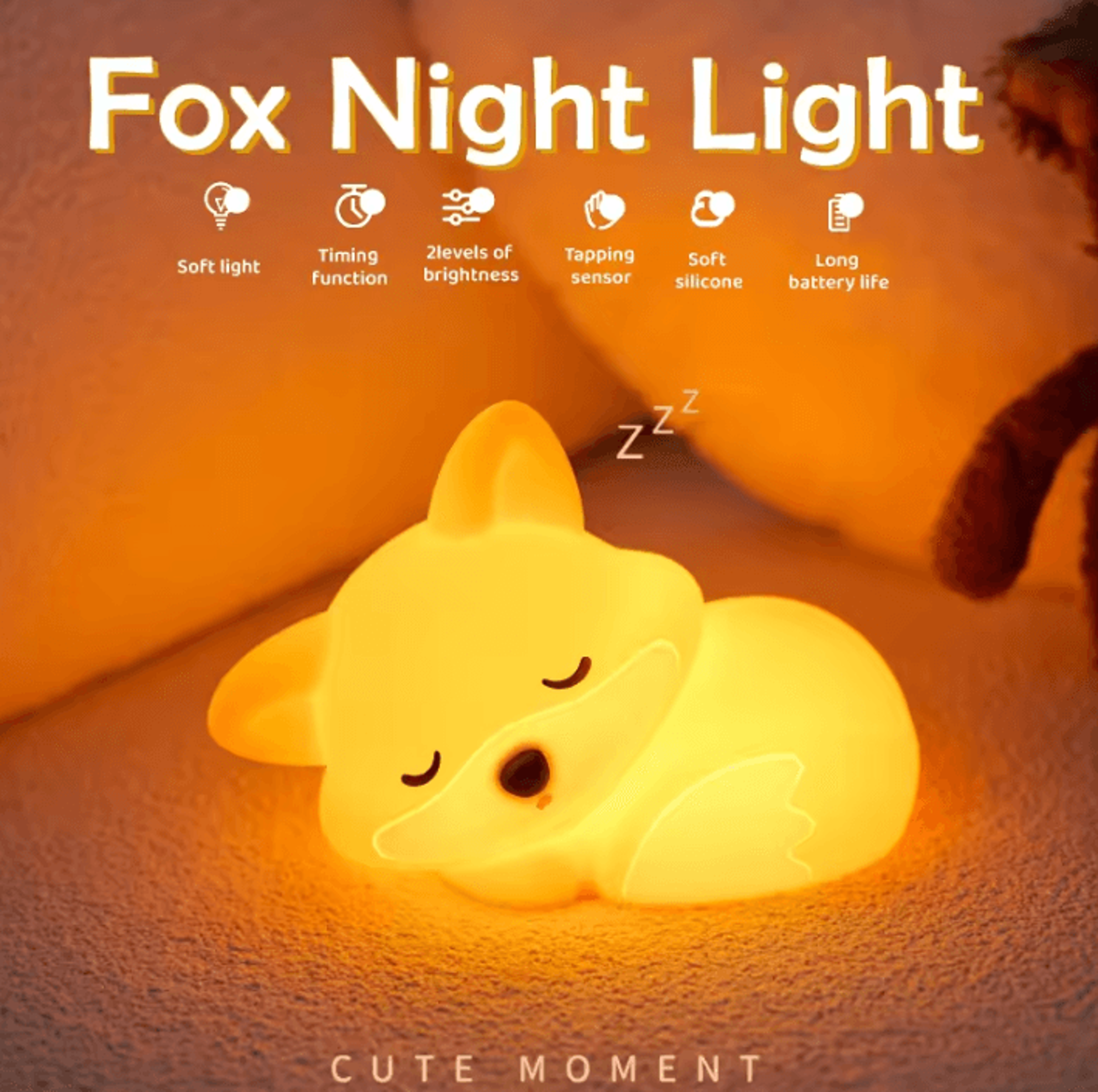 SoftGlow Animal Silicone Touch Night Lamp 1
