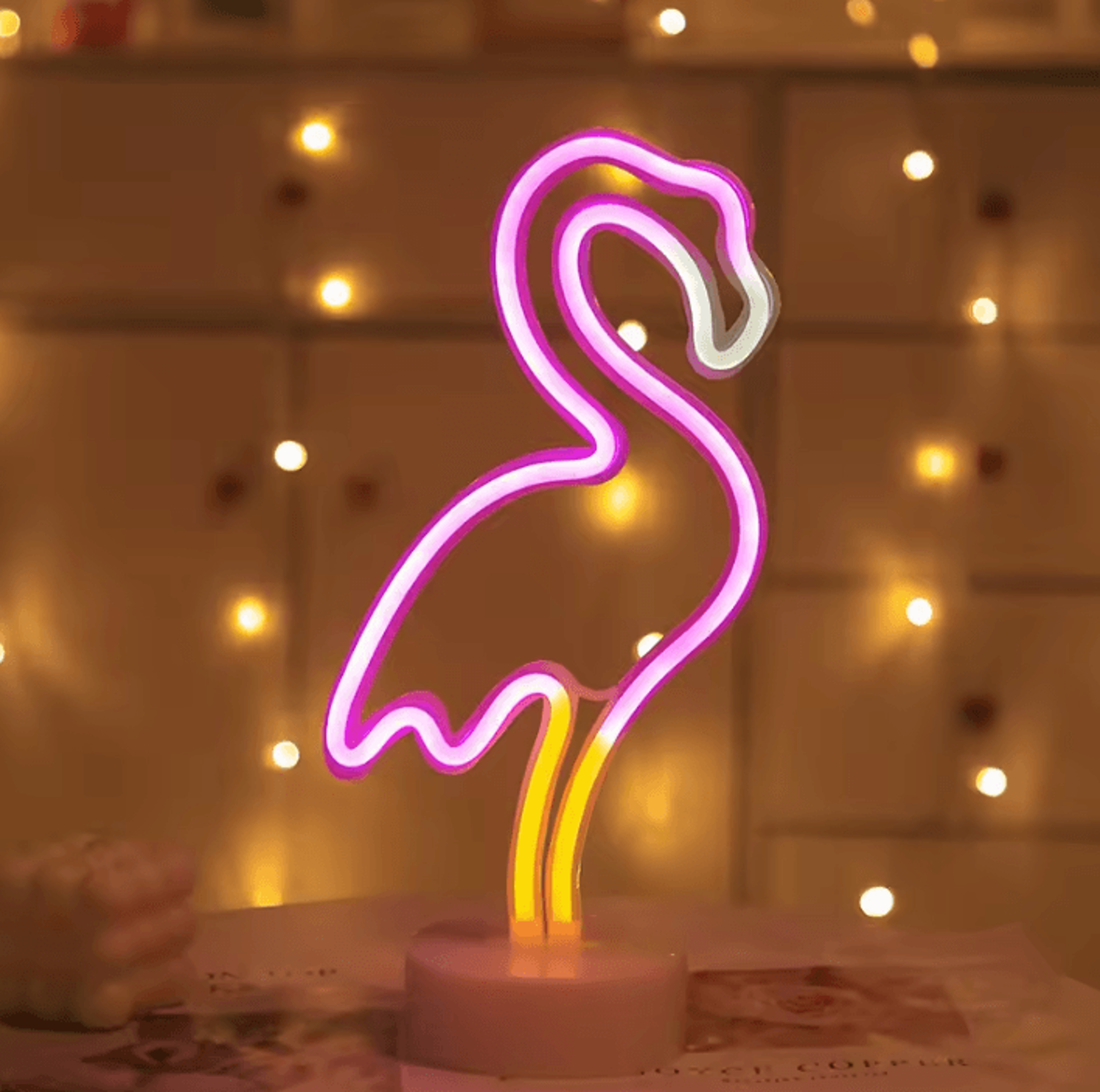 Green Neon Cactus Lamp Decorative LED Cactus Night Light With Base 4