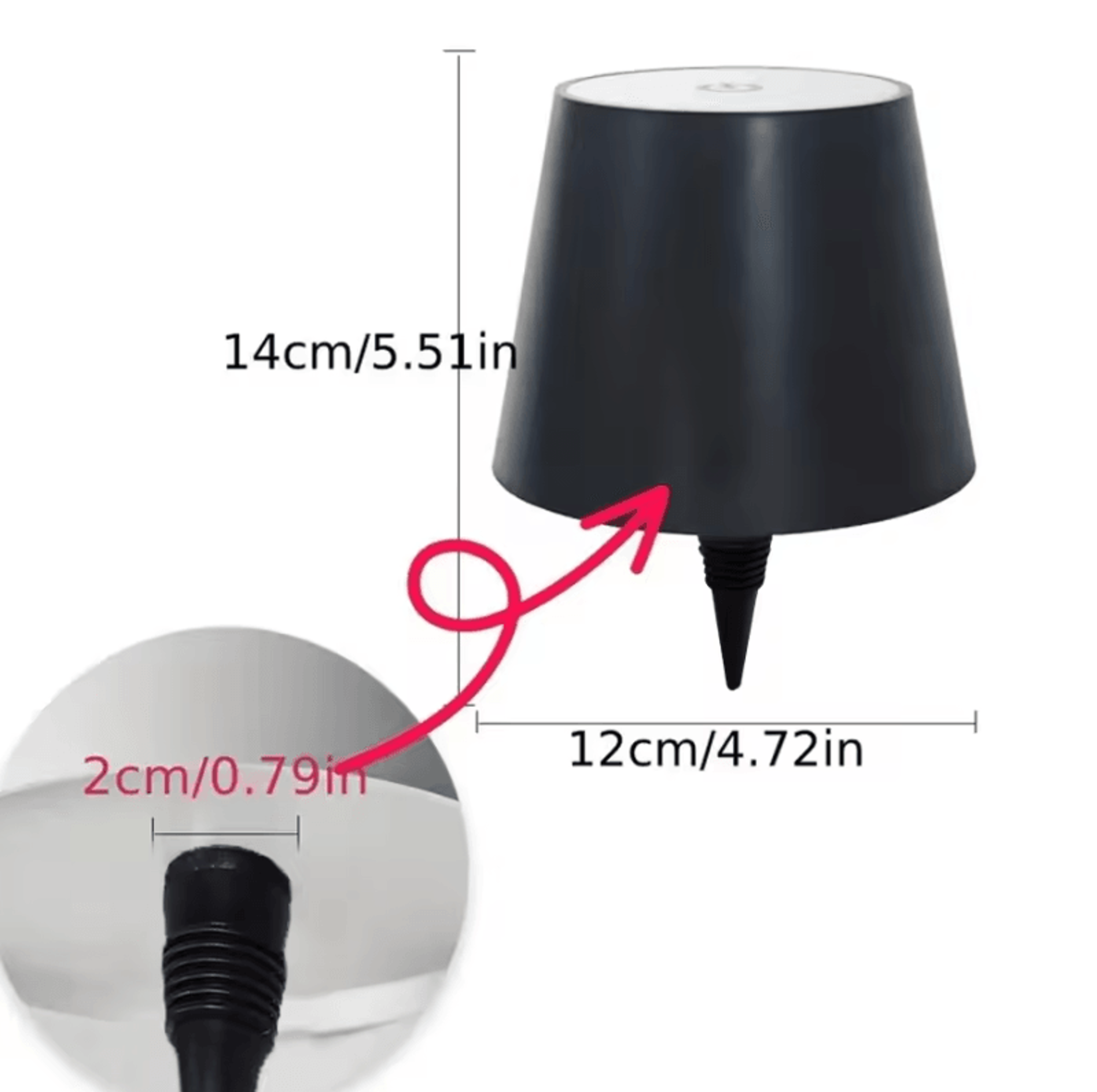 Rechargeable Glass Bottle Light  Wireless Ambient Lamp With Touch Control 3