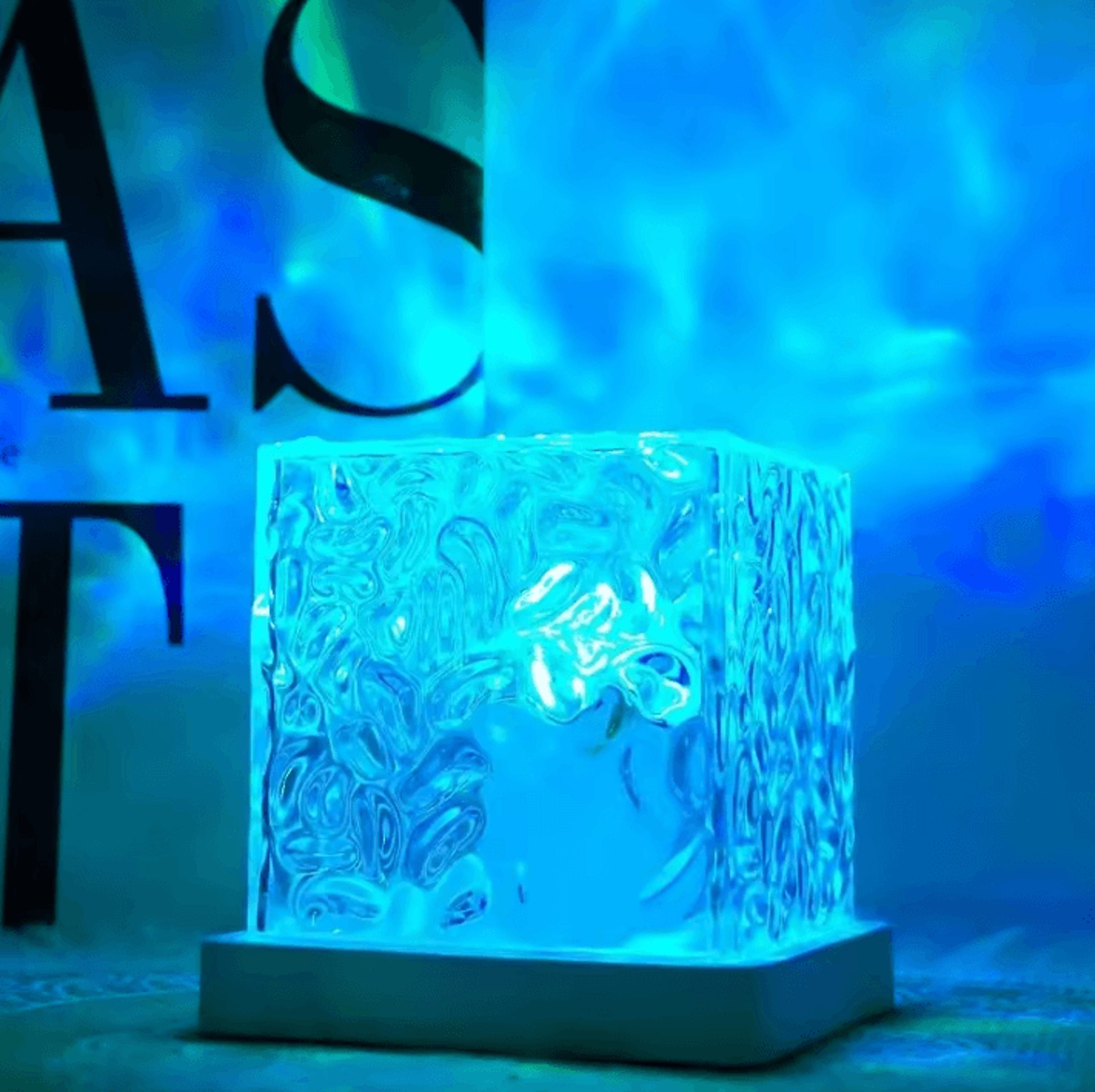 Rotating Water Ripple Lamp  16 Colors Dynamic Projection Night Light 3