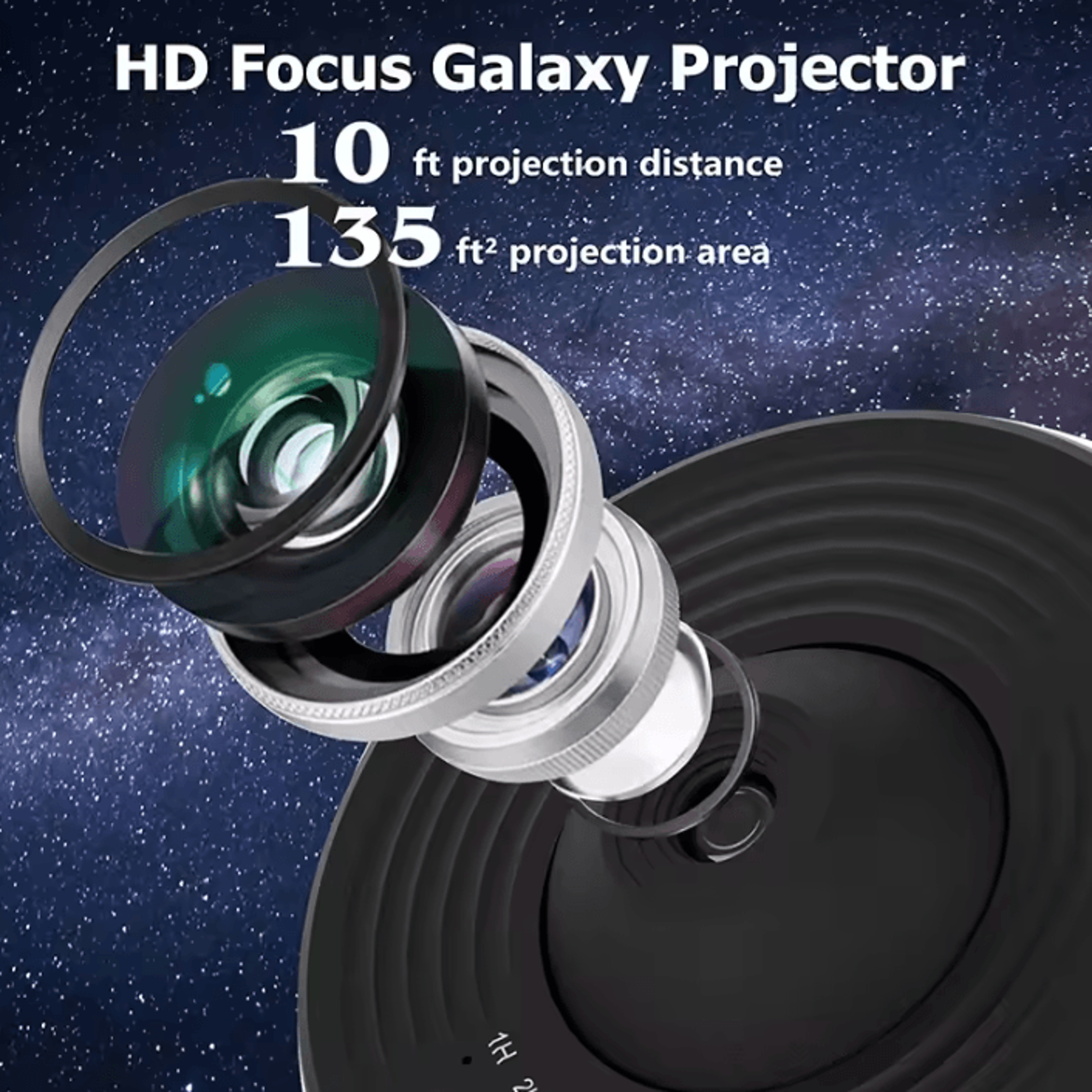 Galaxy Starry Sky Projector  360 Rotating Planetarium Night Light 4