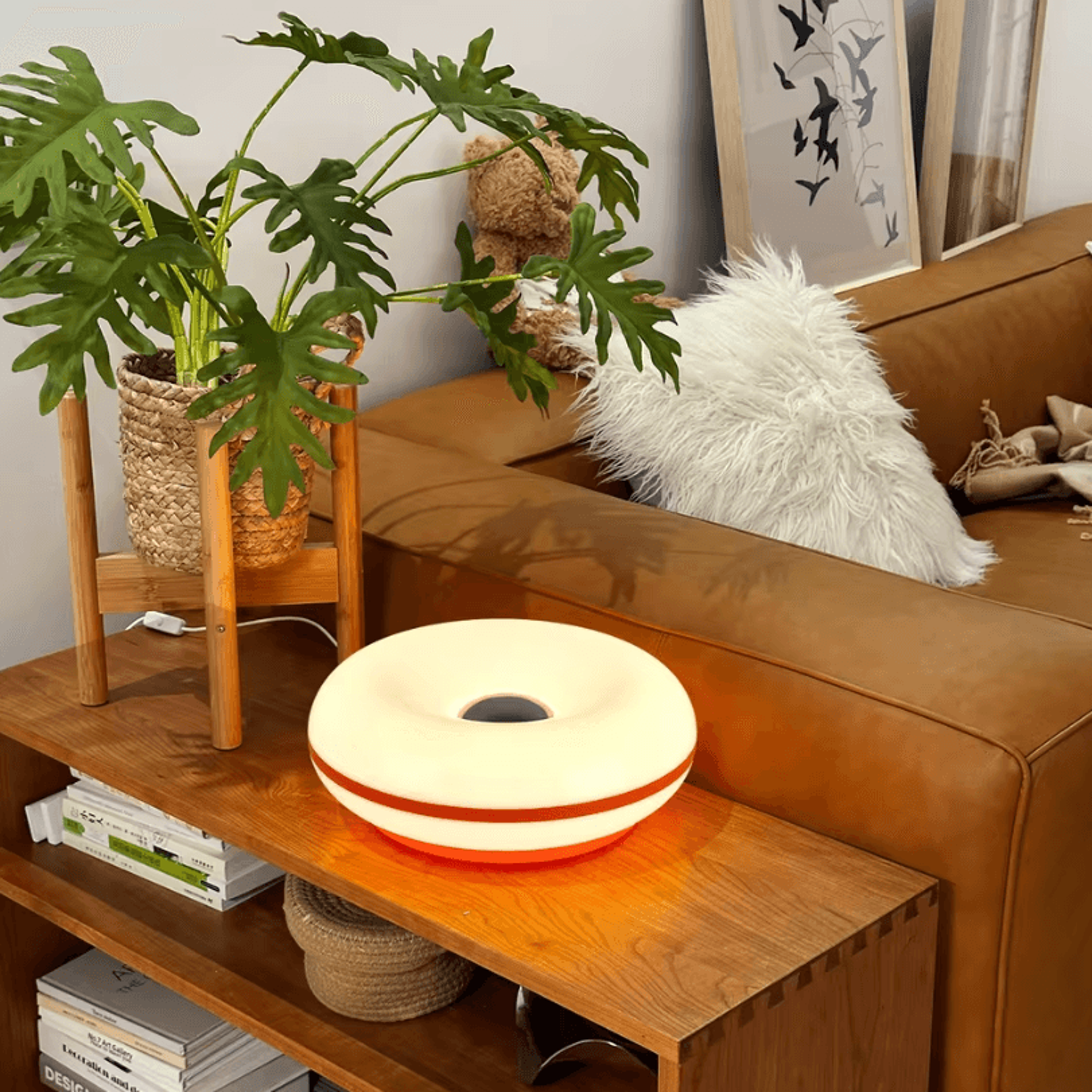 USB Bedside Table Lamp  Ambient Donut Room Decor Light 2