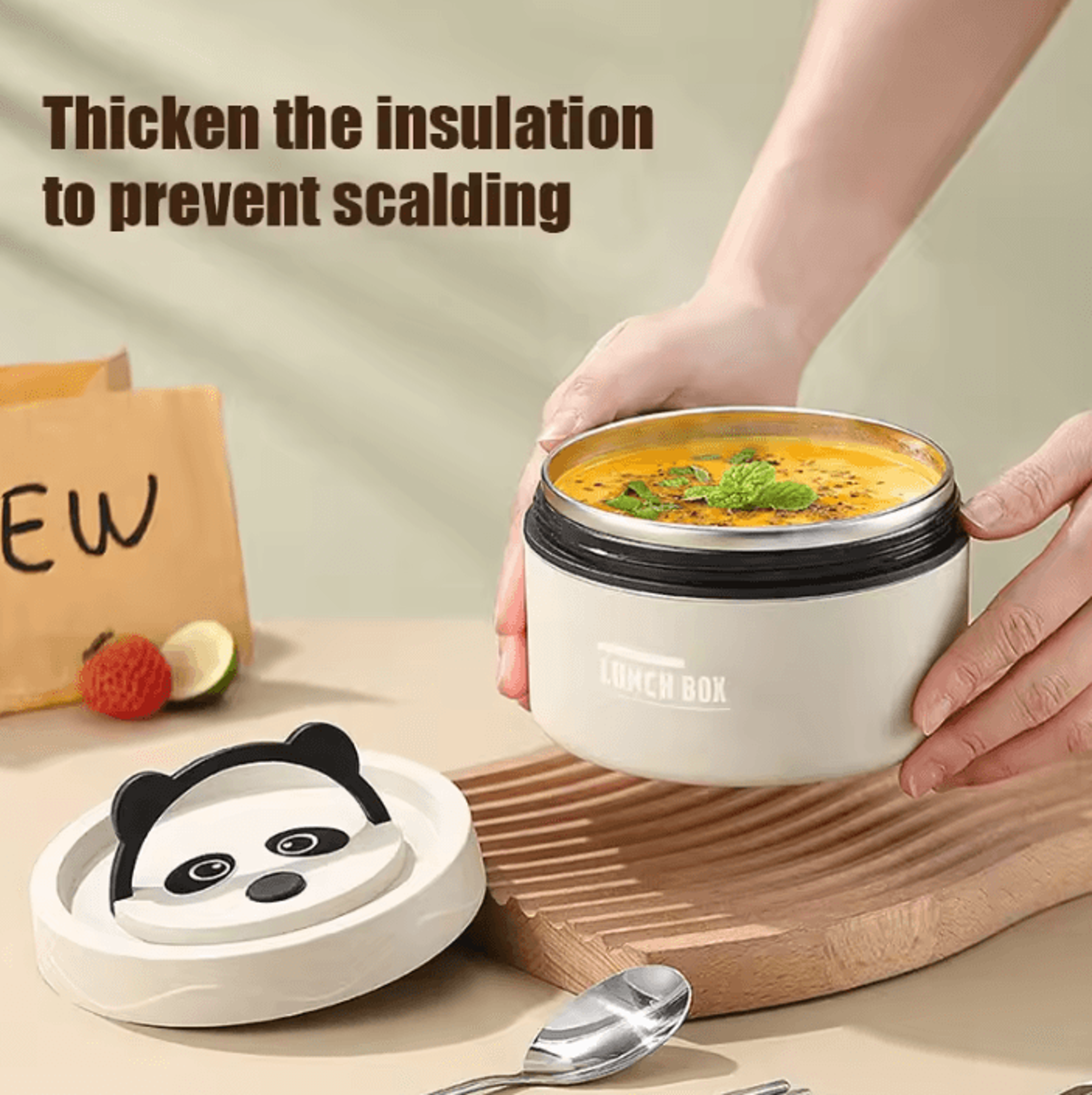 Insulated Food Container  Portable Stainless Steel Thermos Lunch Box 420 Ml  620 Ml 3
