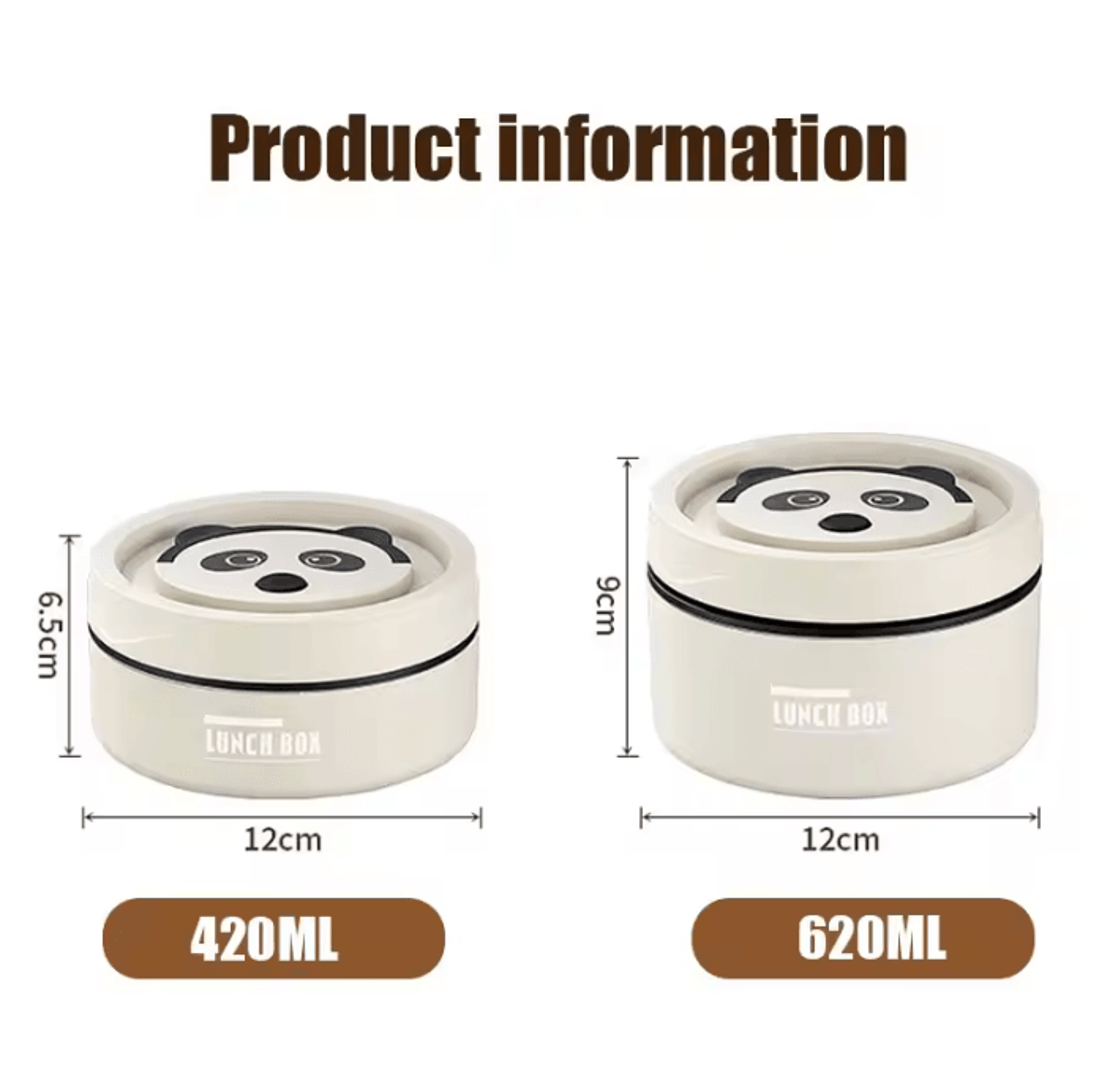 Insulated Food Container  Portable Stainless Steel Thermos Lunch Box 420 Ml  620 Ml 4