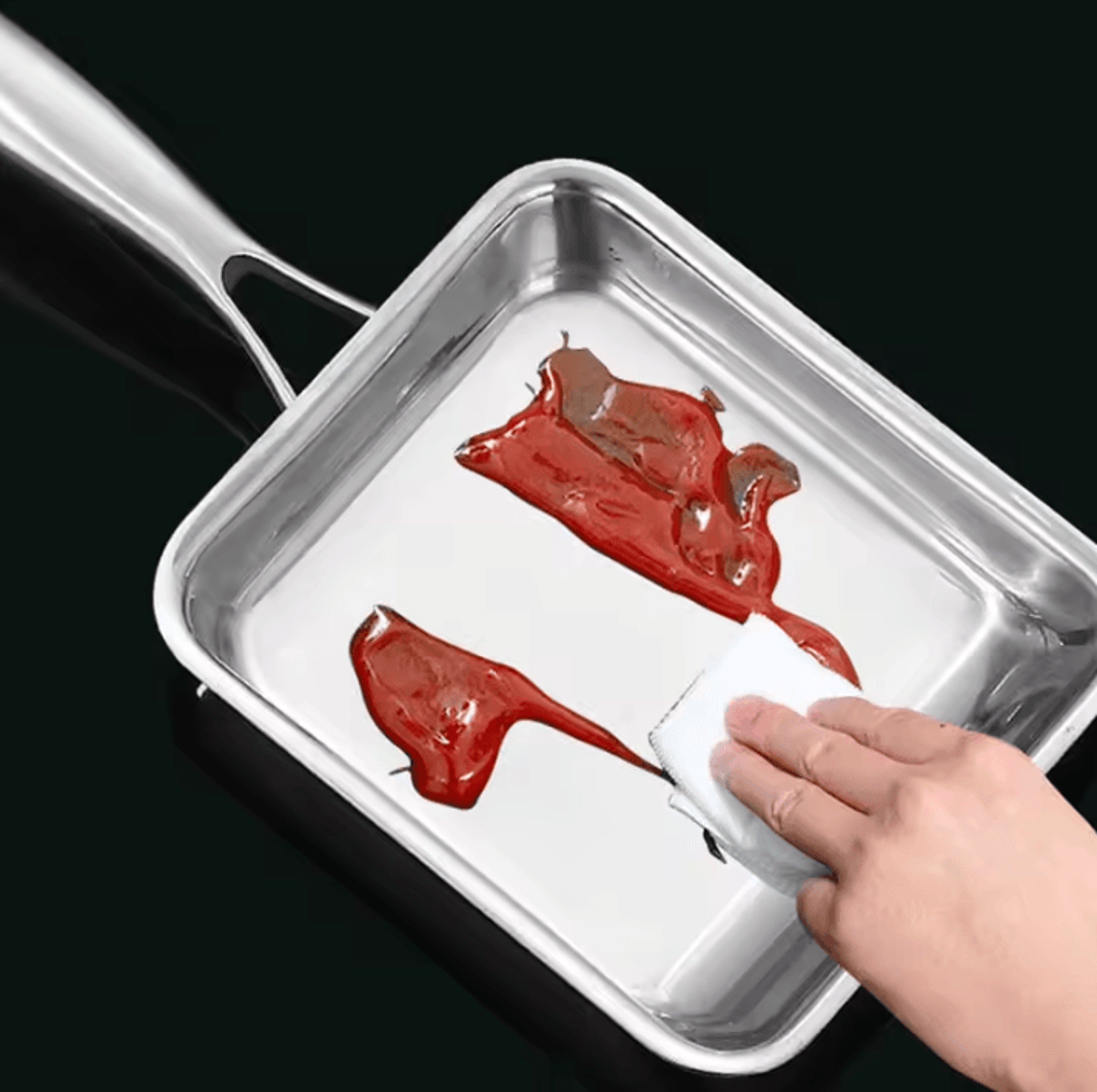 Nonstick Japanese Omelette Pan  Rectangular Tamagoyaki Egg Roll Skillet 3